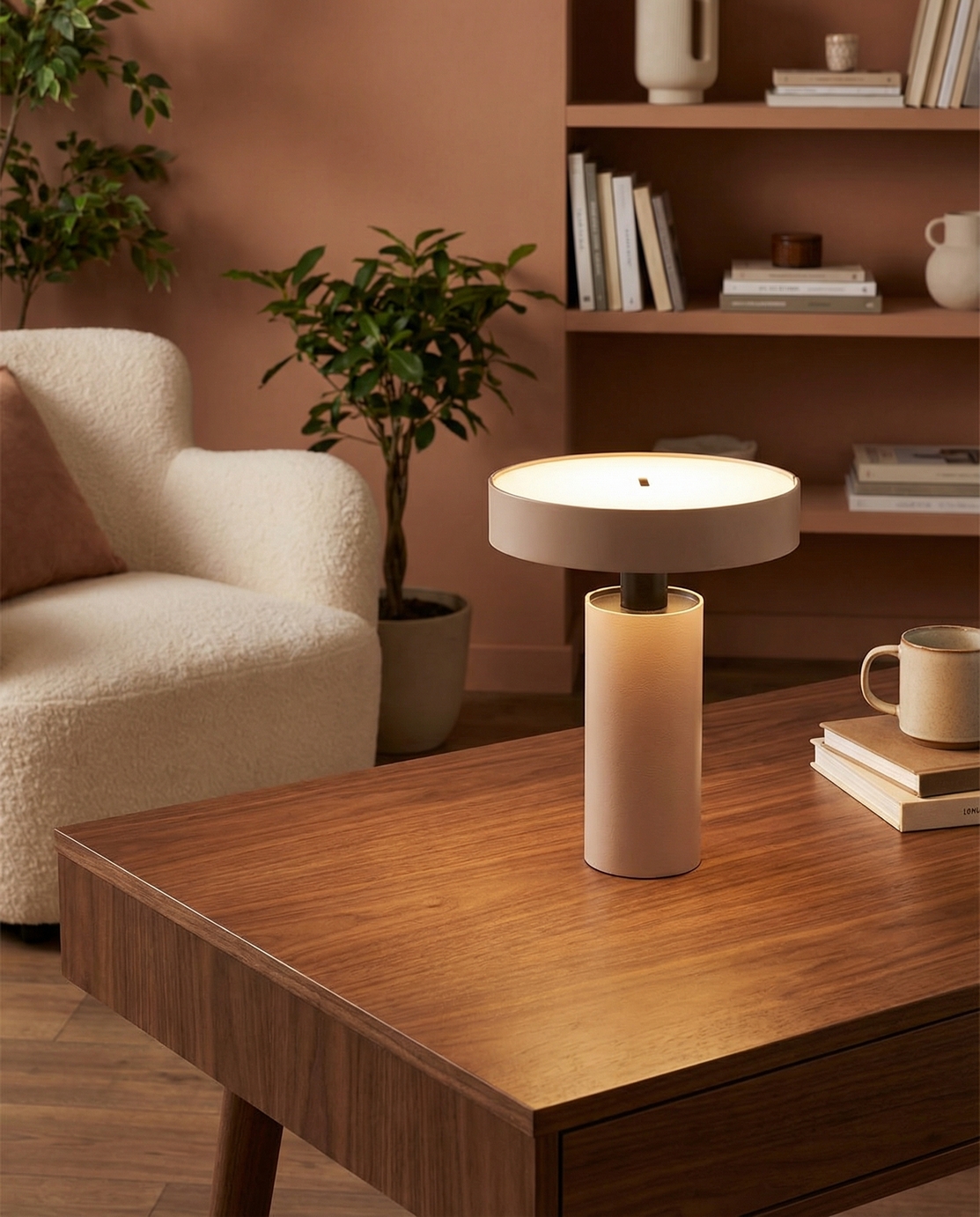 Лампа настольная FUNGO LED (04-Cappuccino, Black matt) - изображение 2