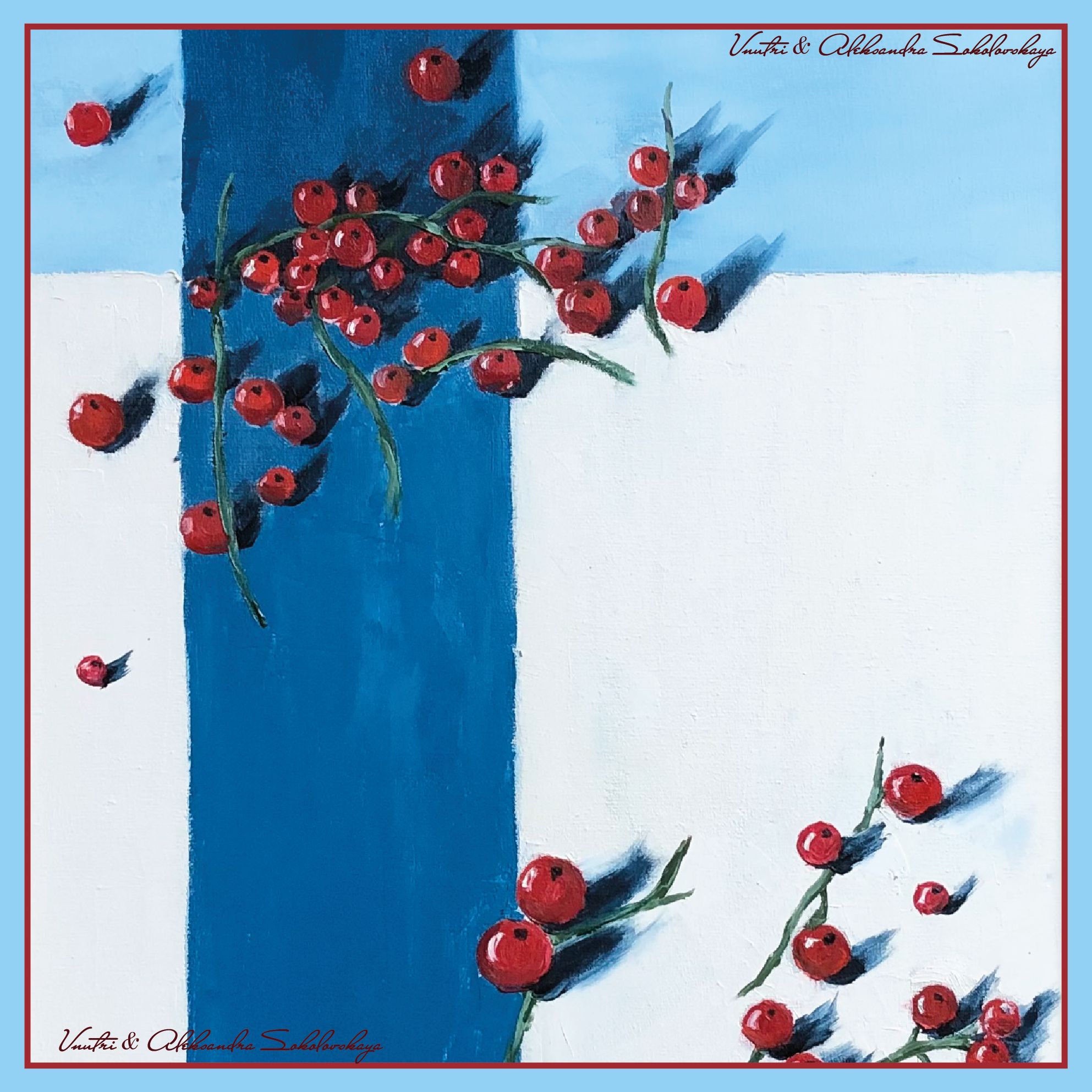 Платок с картиной художницы Александры Соколовской “Паречка” - изображение 1