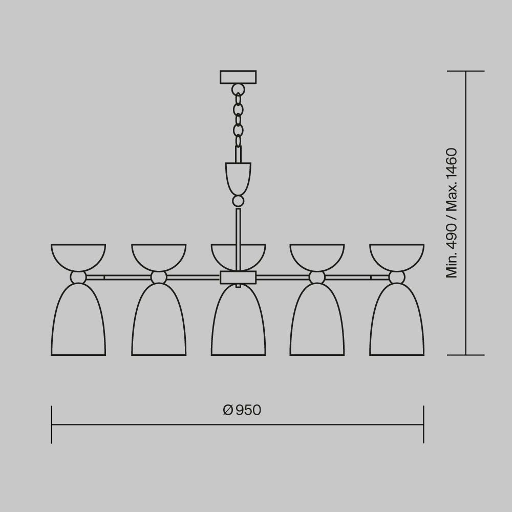 Подвесной светильник Maytoni MOD113PL-07W - изображение 4