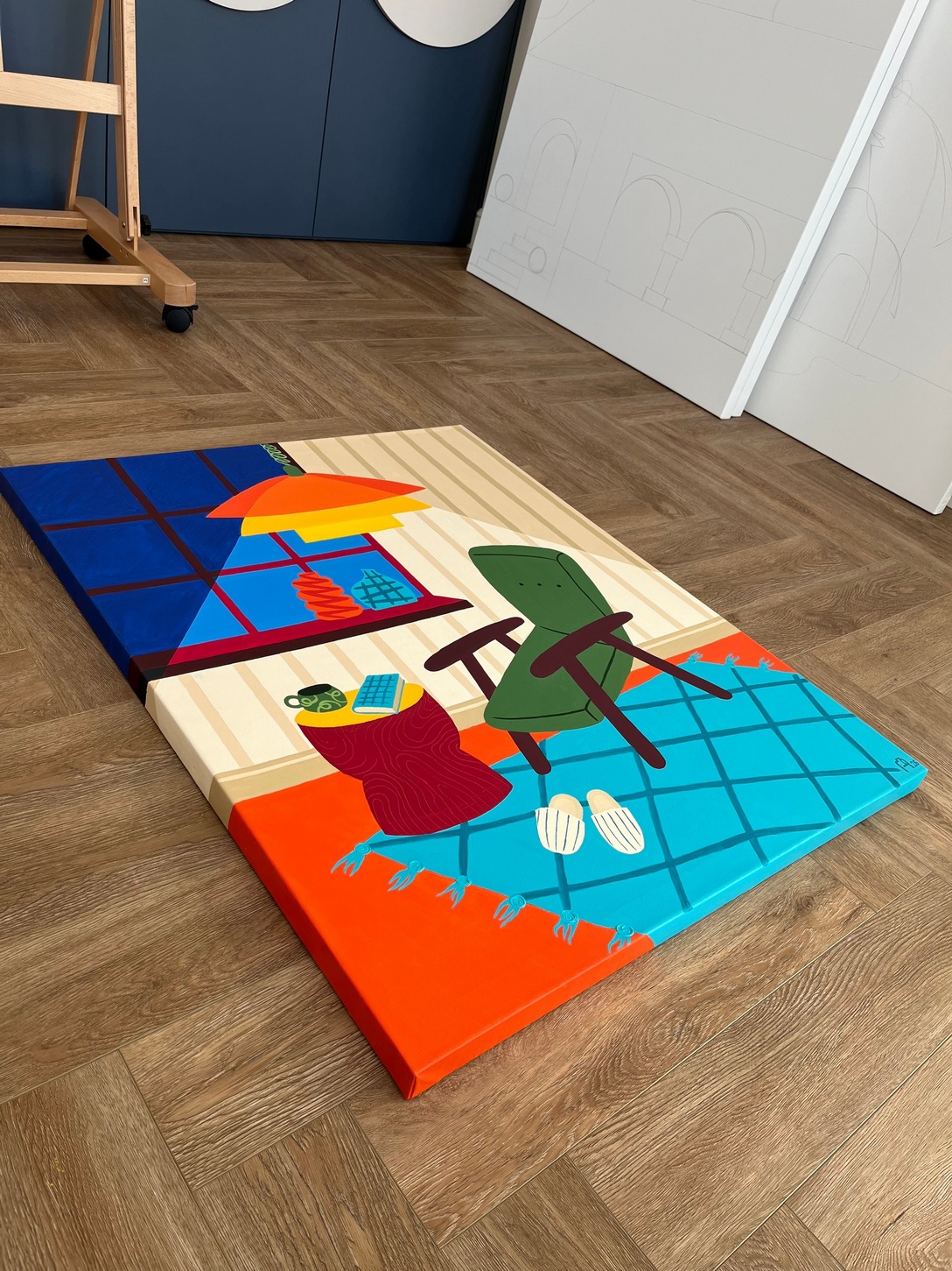 Картина "Лучи уюта в тишине. Конец рабочего дня." - изображение 7