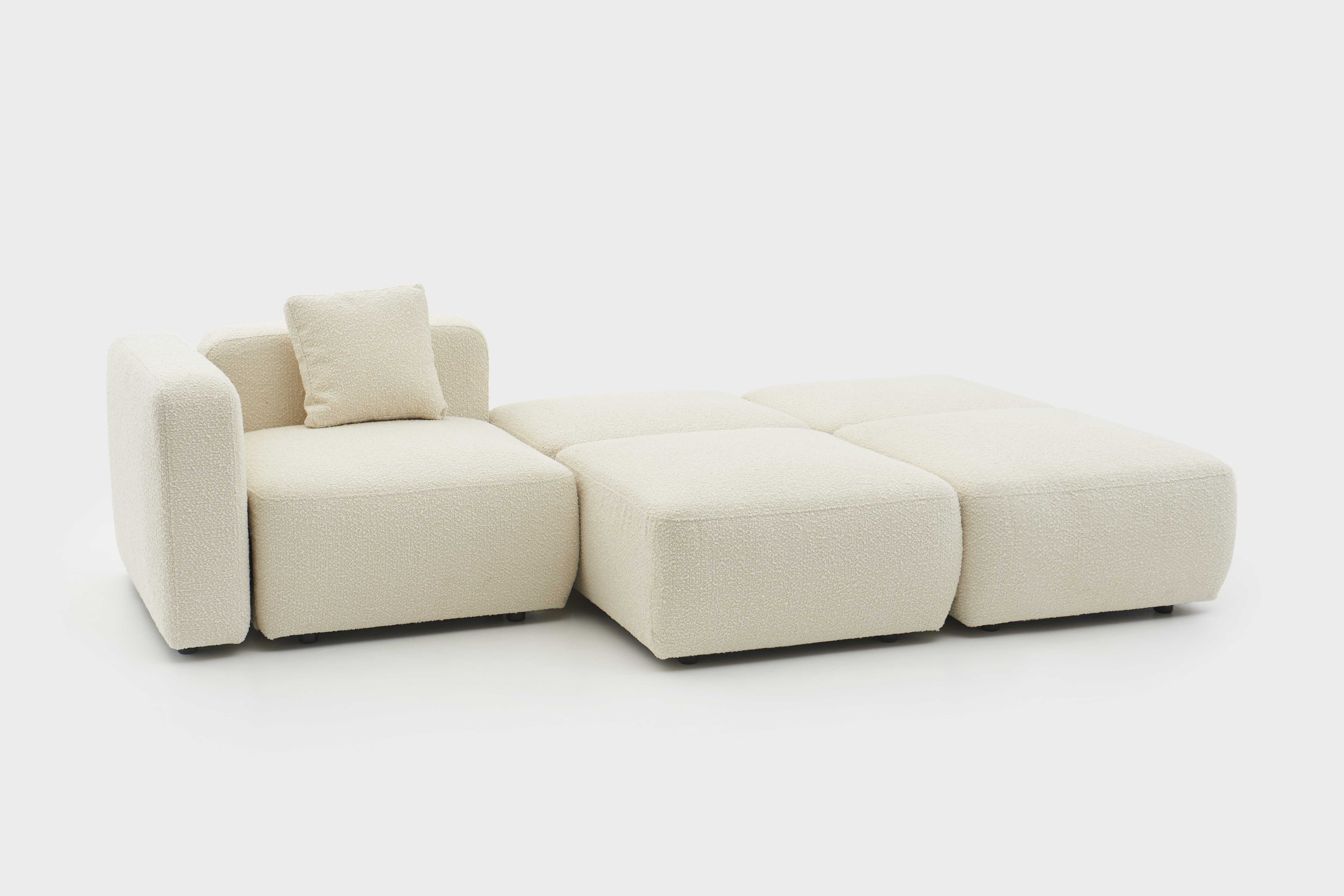Модульный диван Plus 3 раскладной by Annki studio — дизайнерская мебель, свет и декор Made Sense