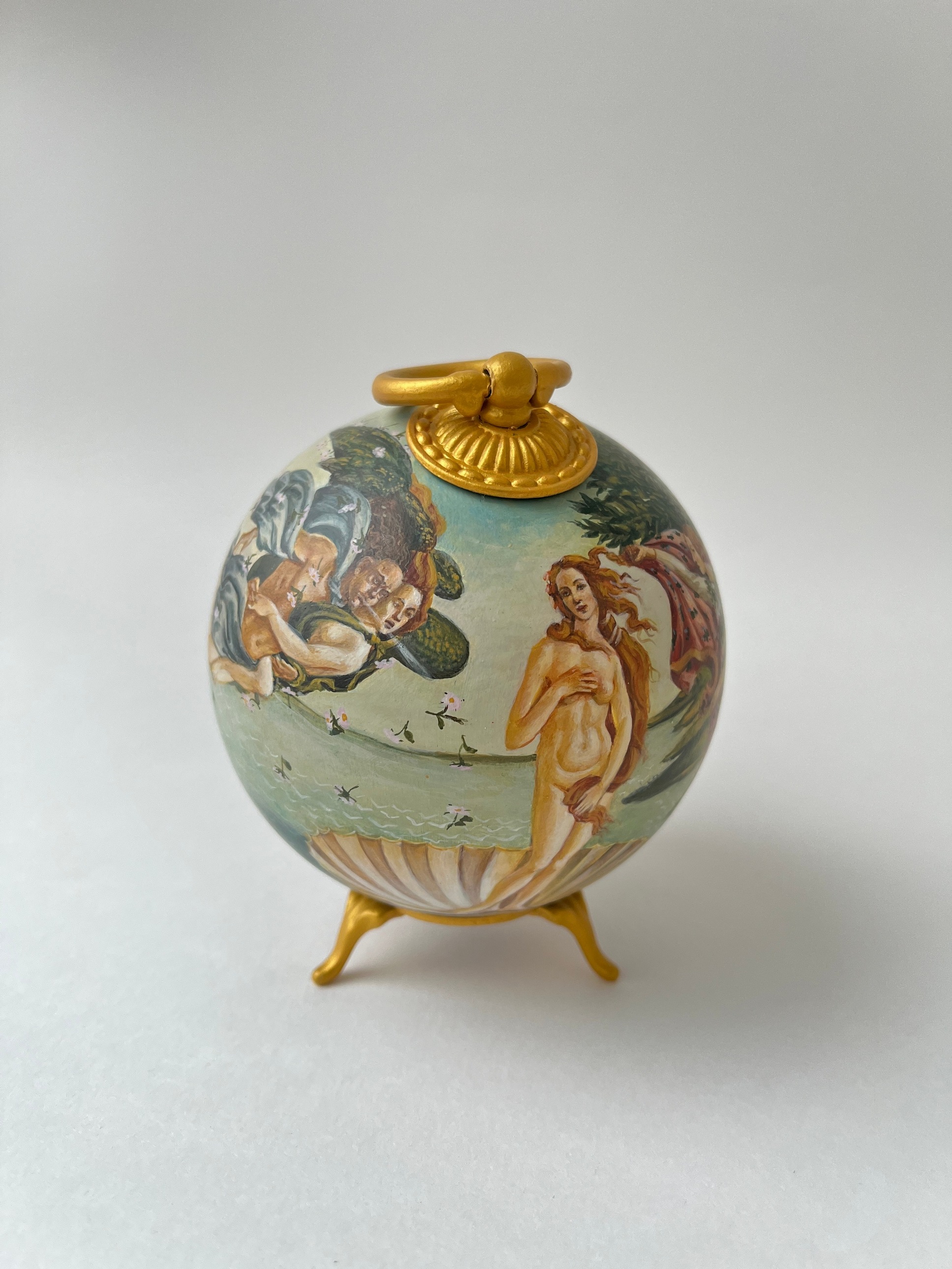 Коллекционный шар по мотивам картины Сандро Боттичелли «Рождение Венеры» 1485 - изображение 2