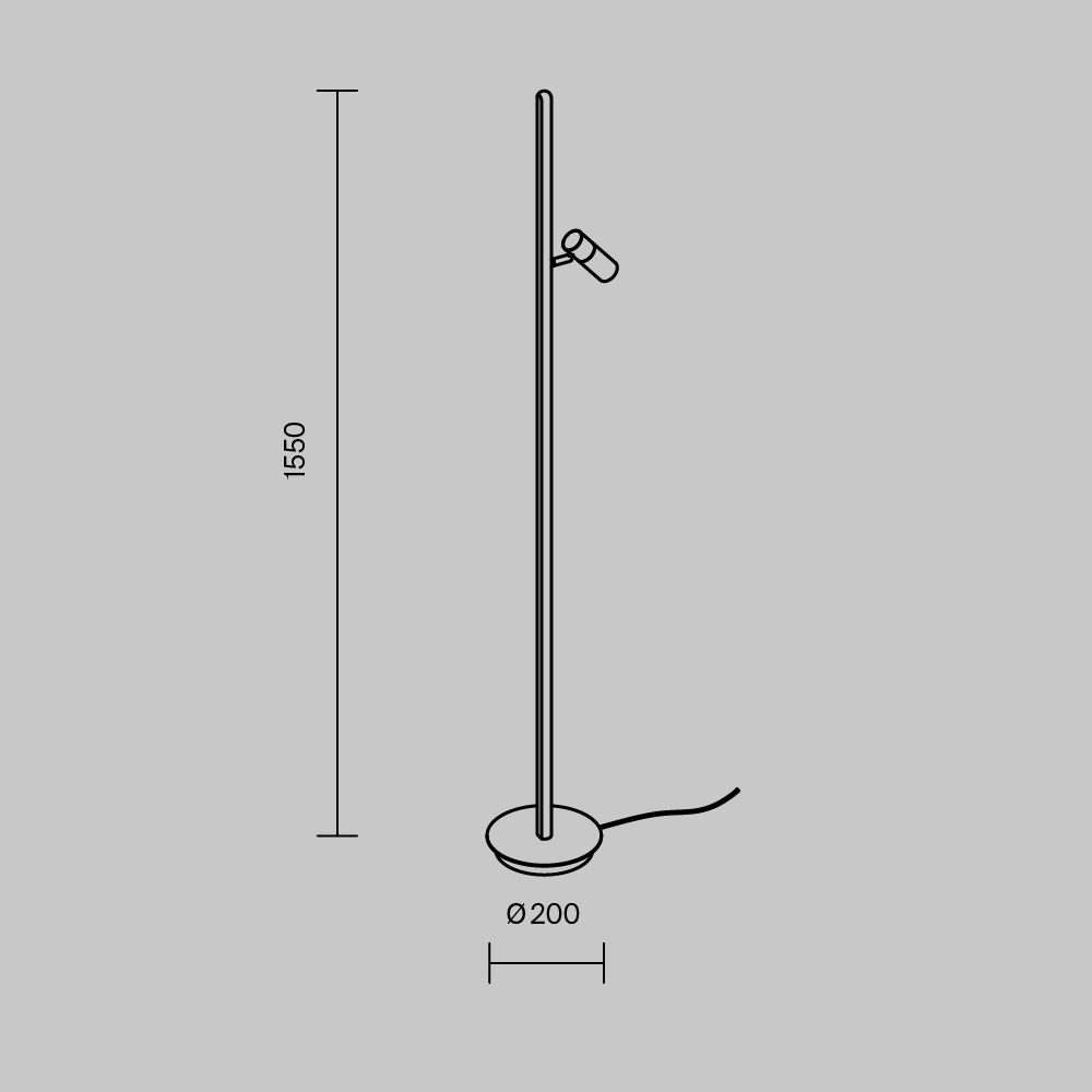 Напольный светильник (торшер) Maytoni MOD395FL-L28BS3K - изображение 6