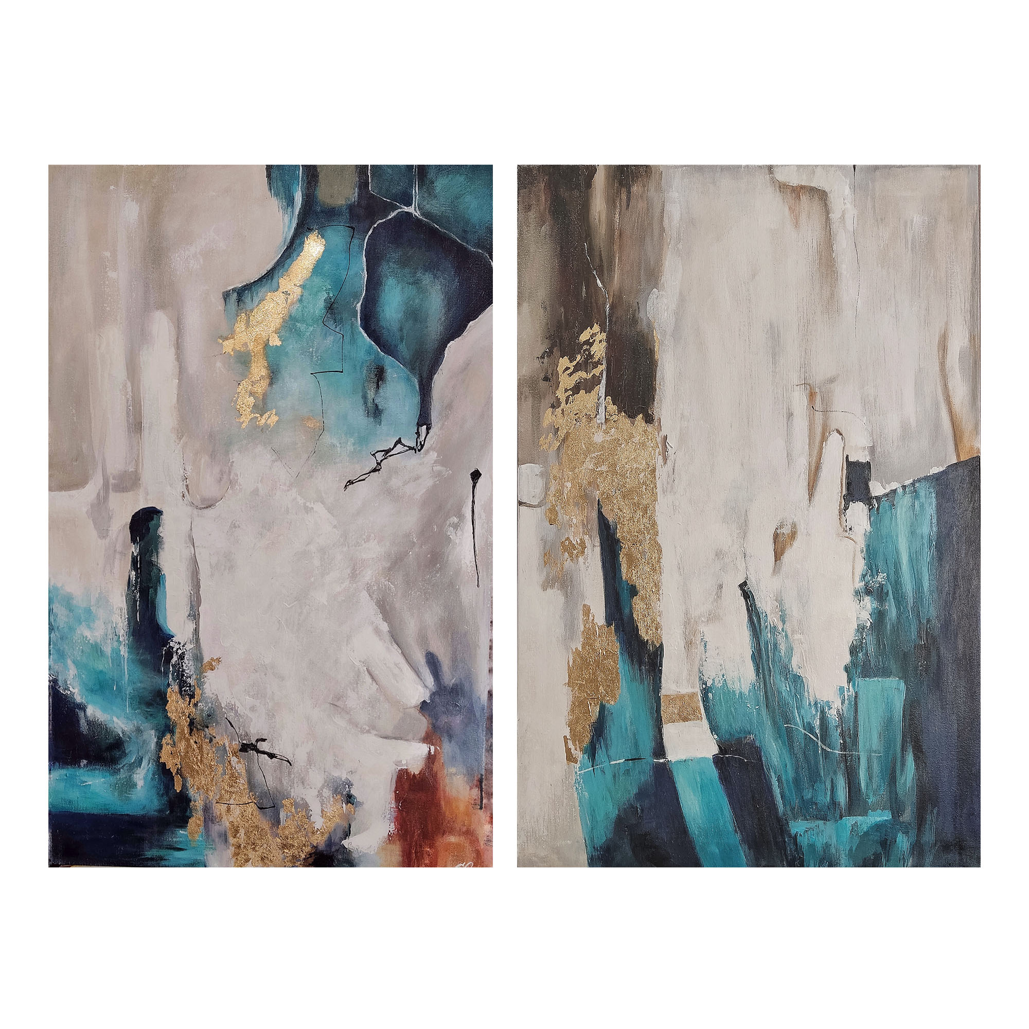 Abstraction (2), 60*90cm x 2 