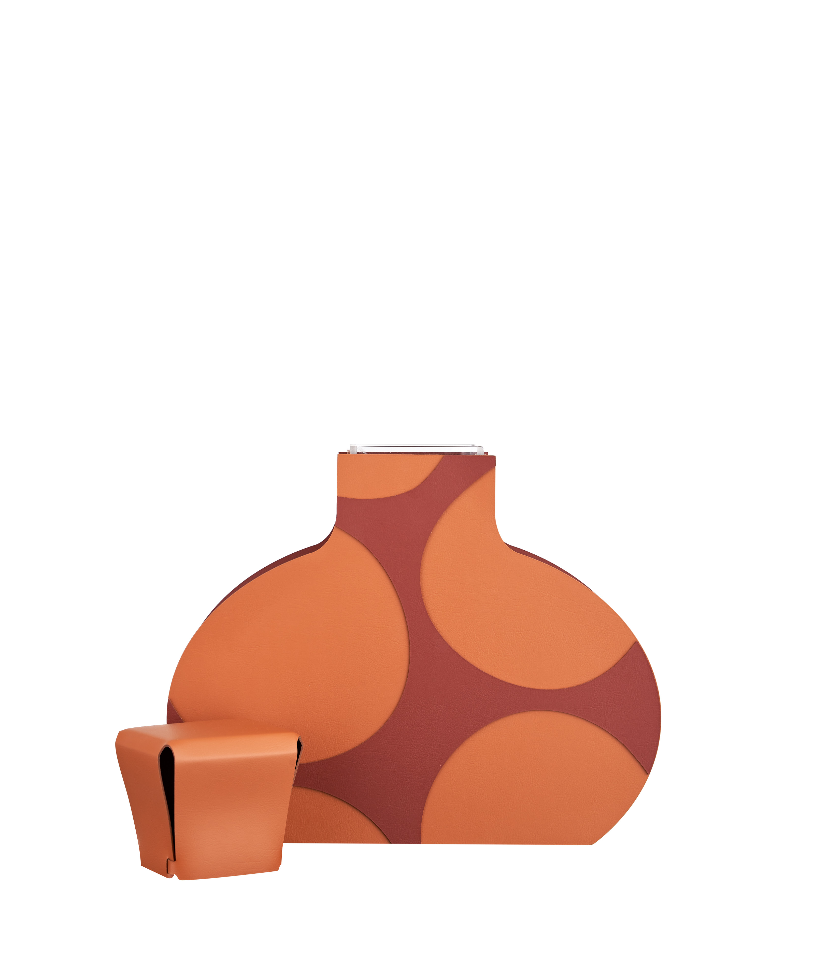 Ваза Otto Mod. 1.1 (09-Cognac/30-Bordeaux) by ADJ STYLE — дизайнерская мебель, свет и декор Made Sense