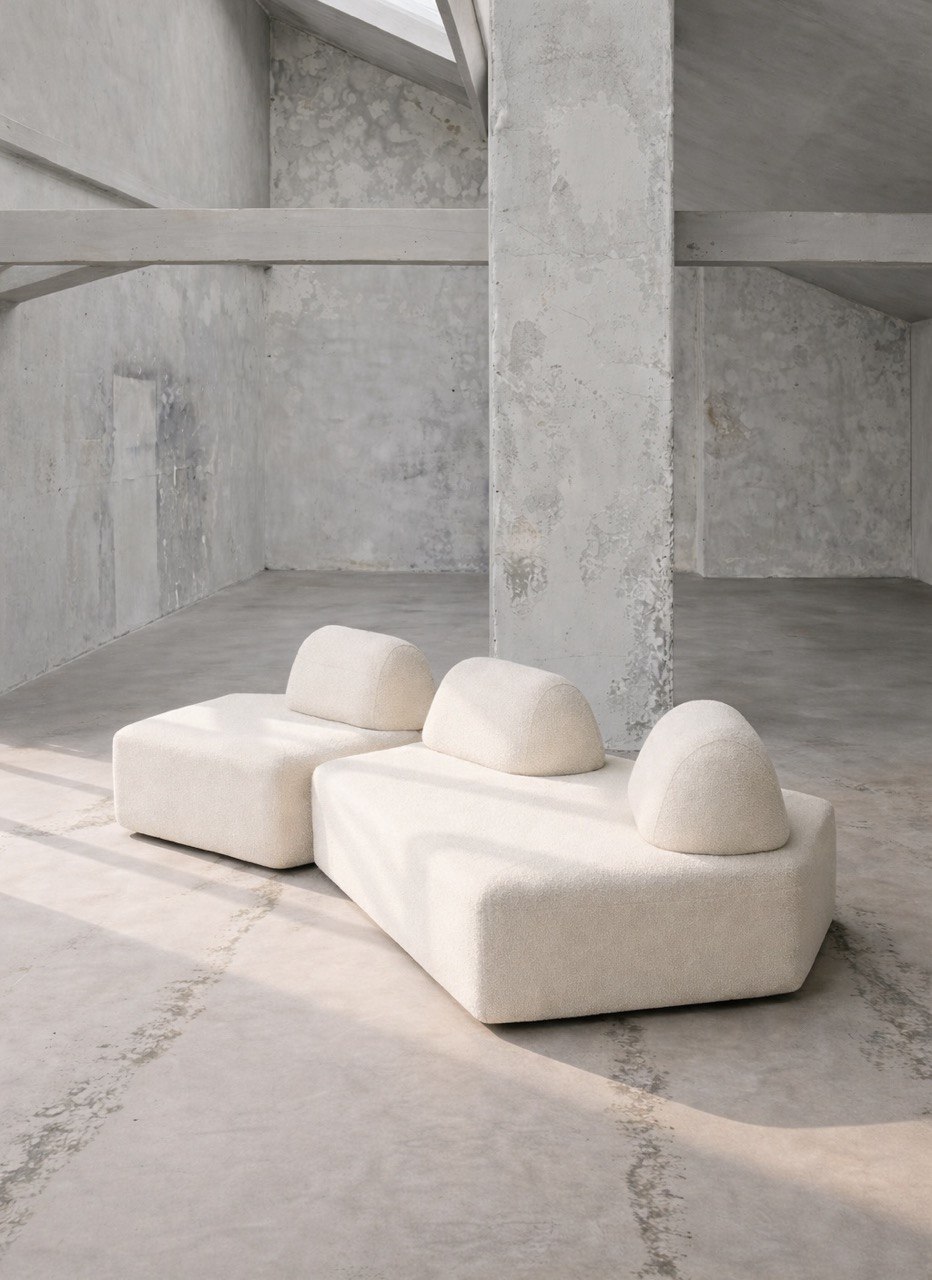 Диван Asymmetric sofa by VINCENTE — дизайнерская мебель, свет и декор Made Sense