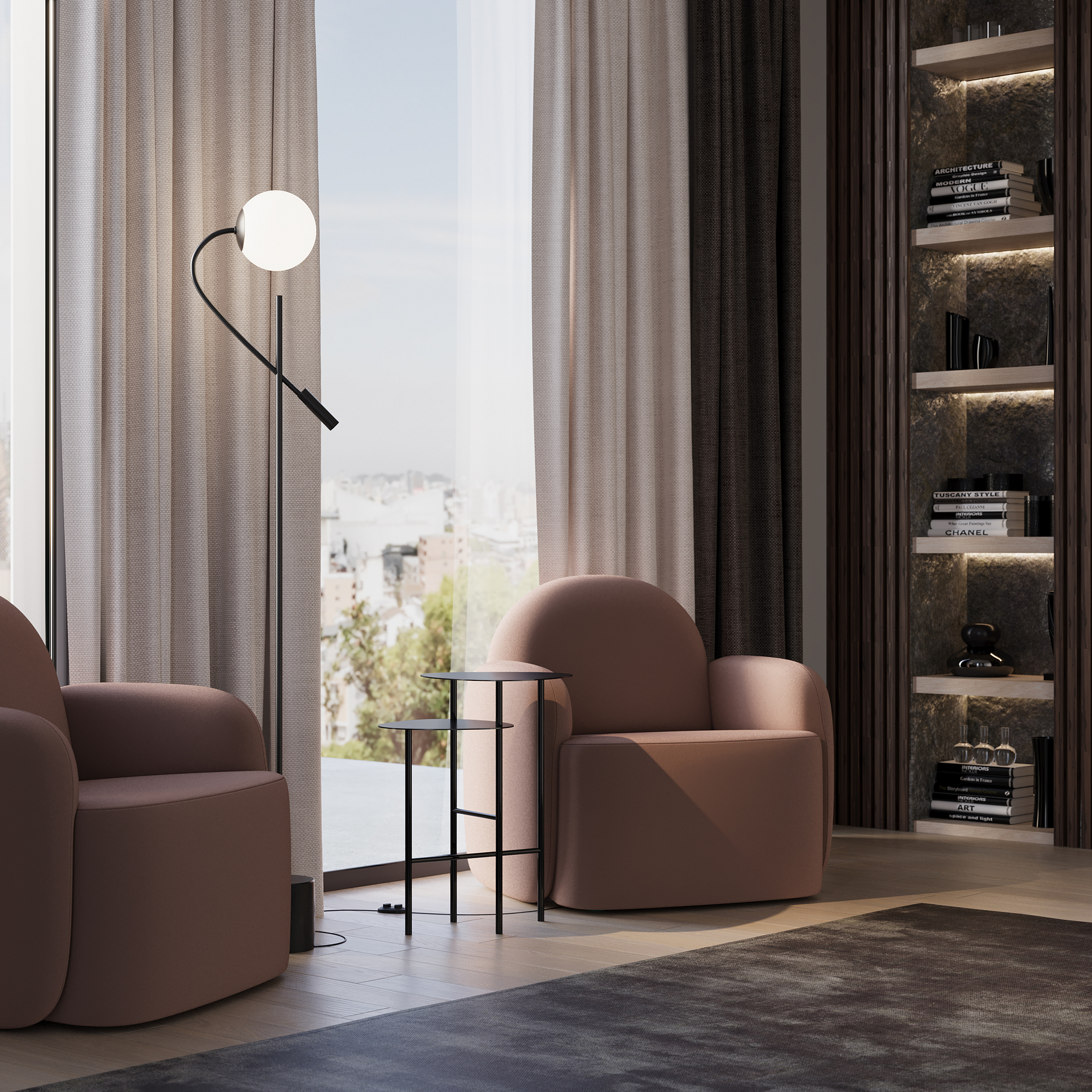 Напольный светильник (торшер) Maytoni MOD230FL-01B - изображение 5