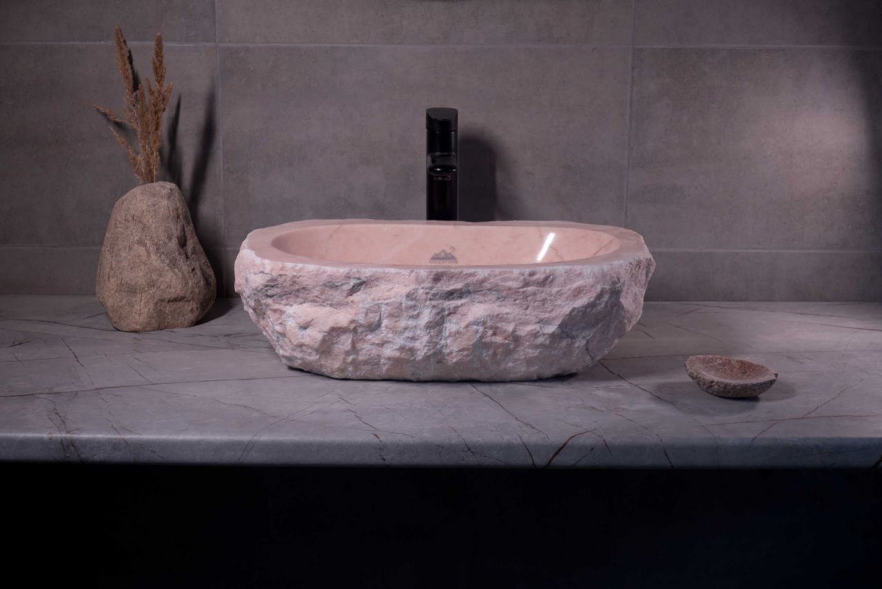 Раковина Розовый мрамор by Ringstone — дизайнерская мебель, свет и декор Made Sense