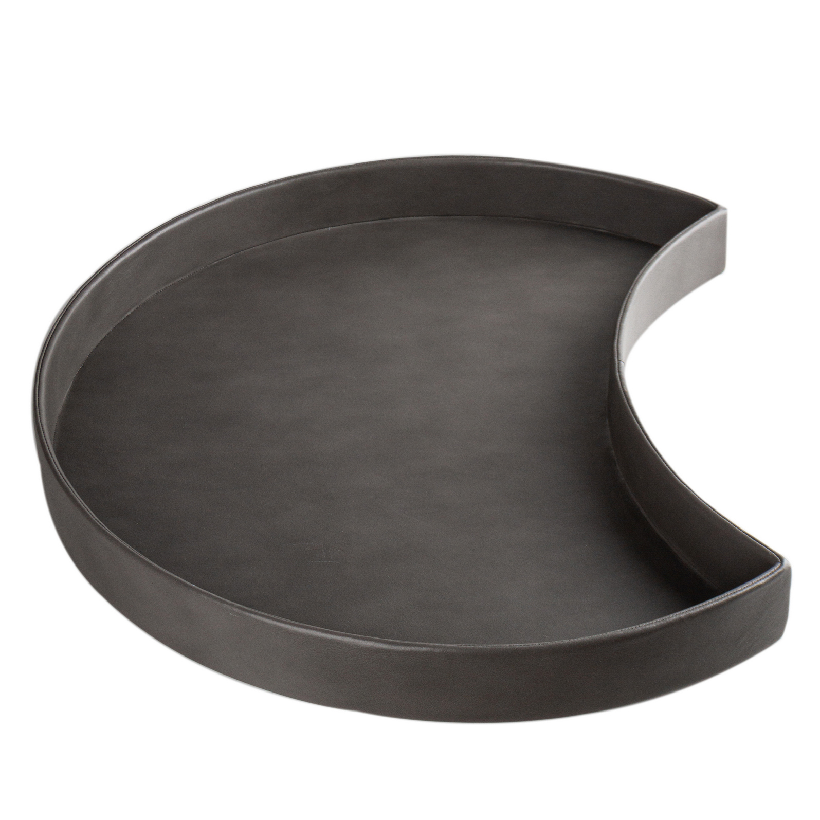 Поднос LUNA Leather (03-Grey, Ø46)  - изображение 2