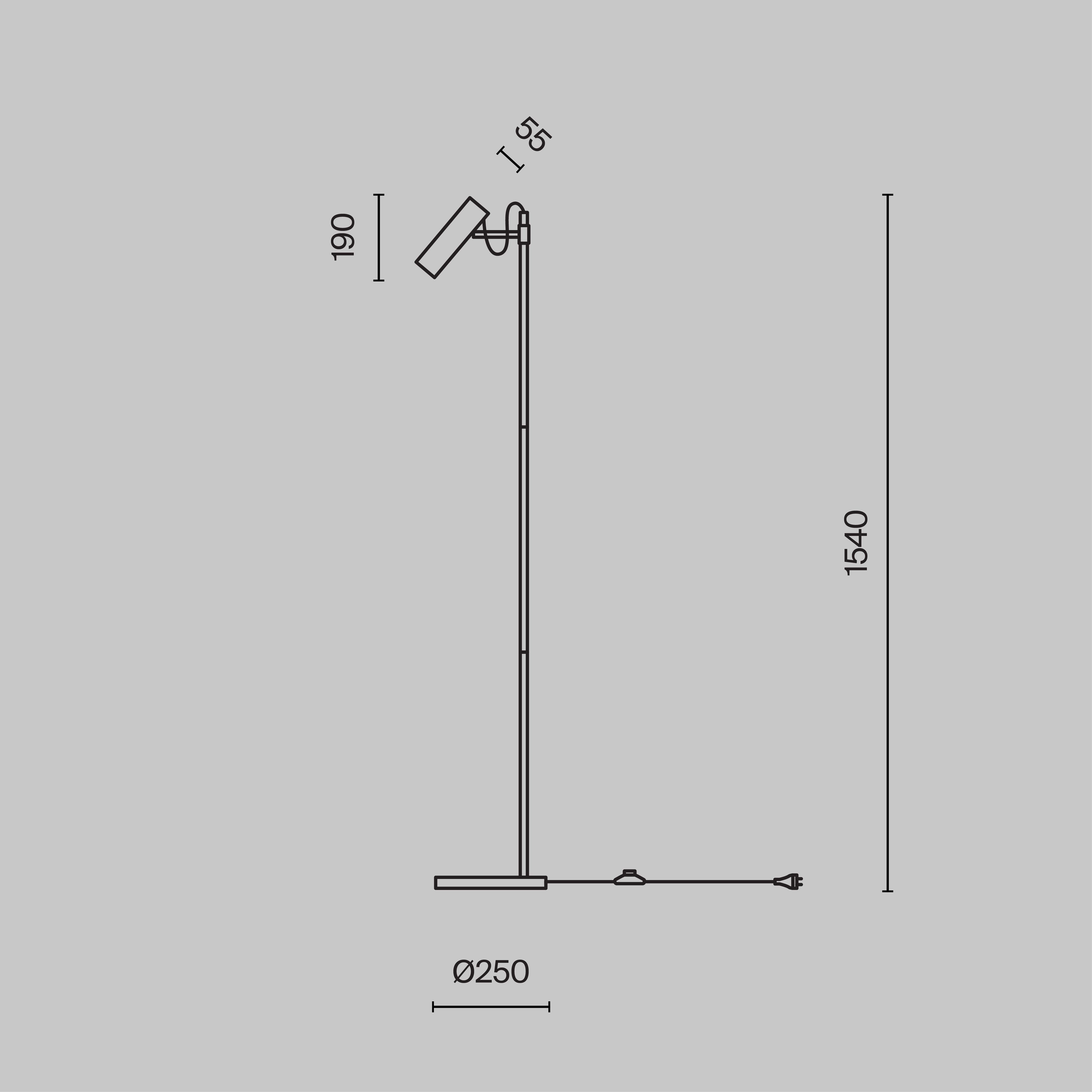 Напольный светильник (торшер) Maytoni MOD129FL-01B - изображение 3