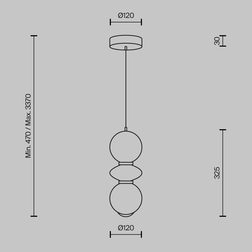 Подвесной светильник Maytoni MOD362PL-L10GR3K - изображение 2