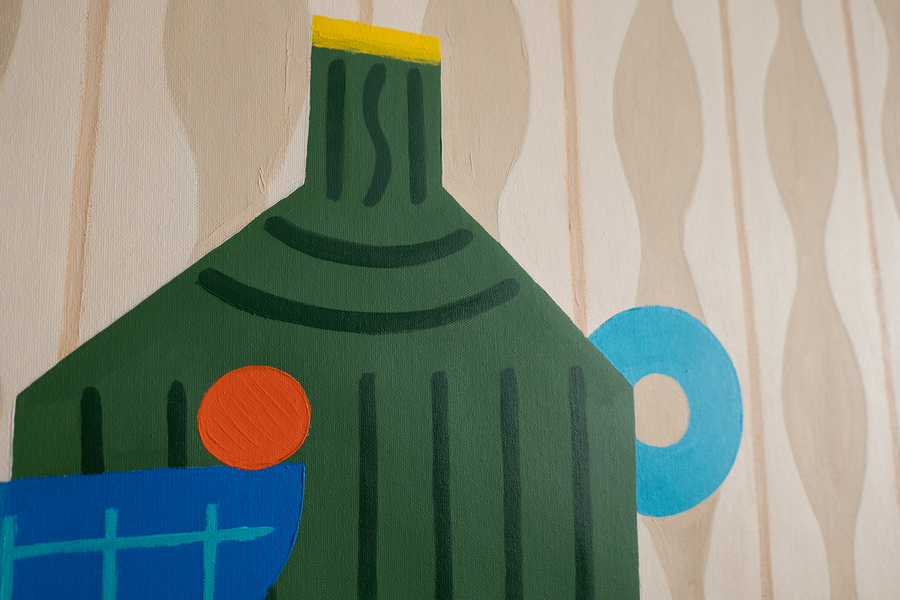 Картина "Вазы на комоде" - изображение 6