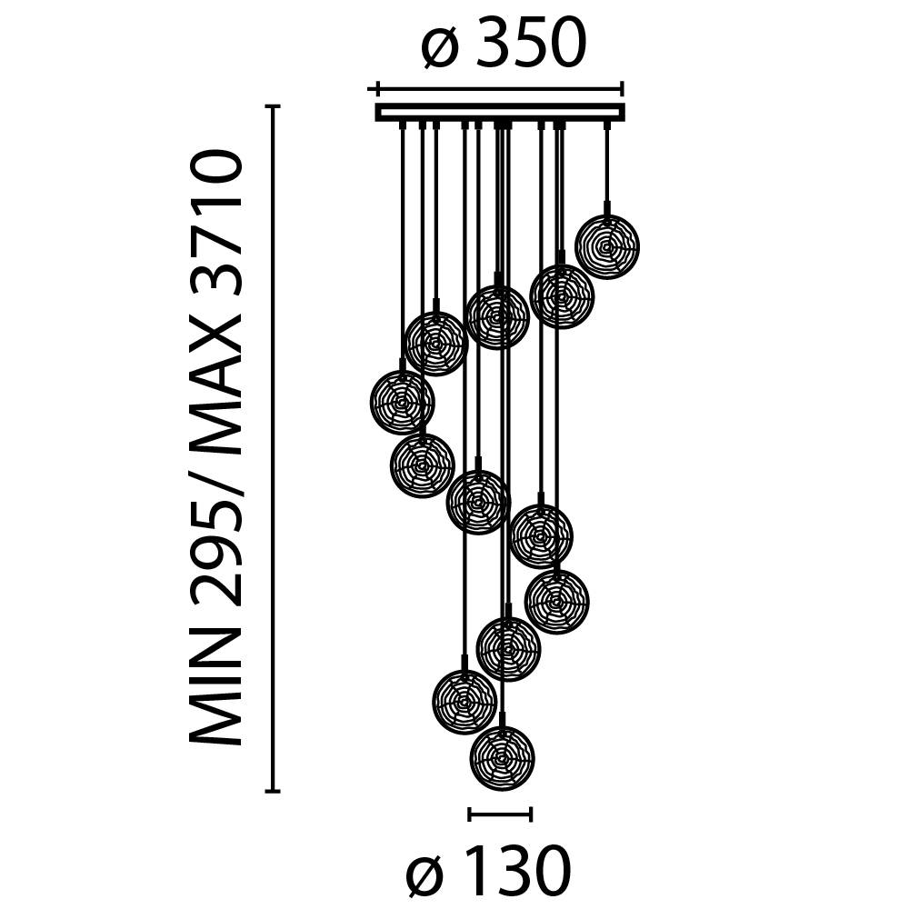 Подвесной светильник Maytoni MOD254PL-12BS - изображение 5