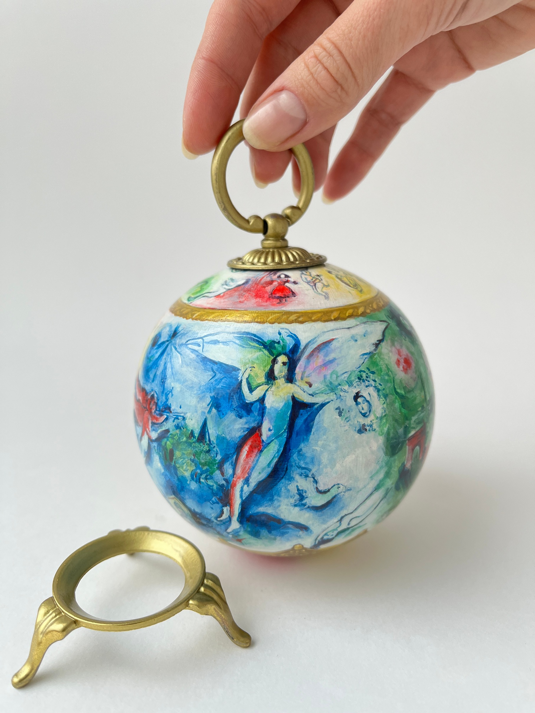 Коллекционный шар по мотивам росписи Марком Шагалом плафона Парижской оперы Гарнье - изображение 1