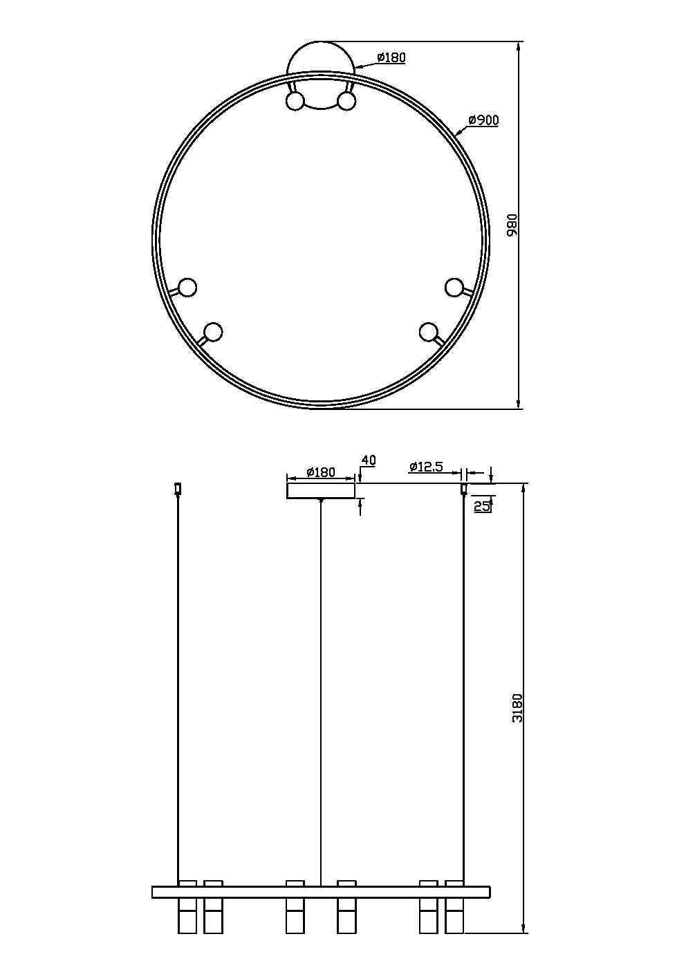 Подвесной светильник Maytoni MOD102PL-L42BK by Maytoni — дизайнерская мебель, свет и декор Made Sense