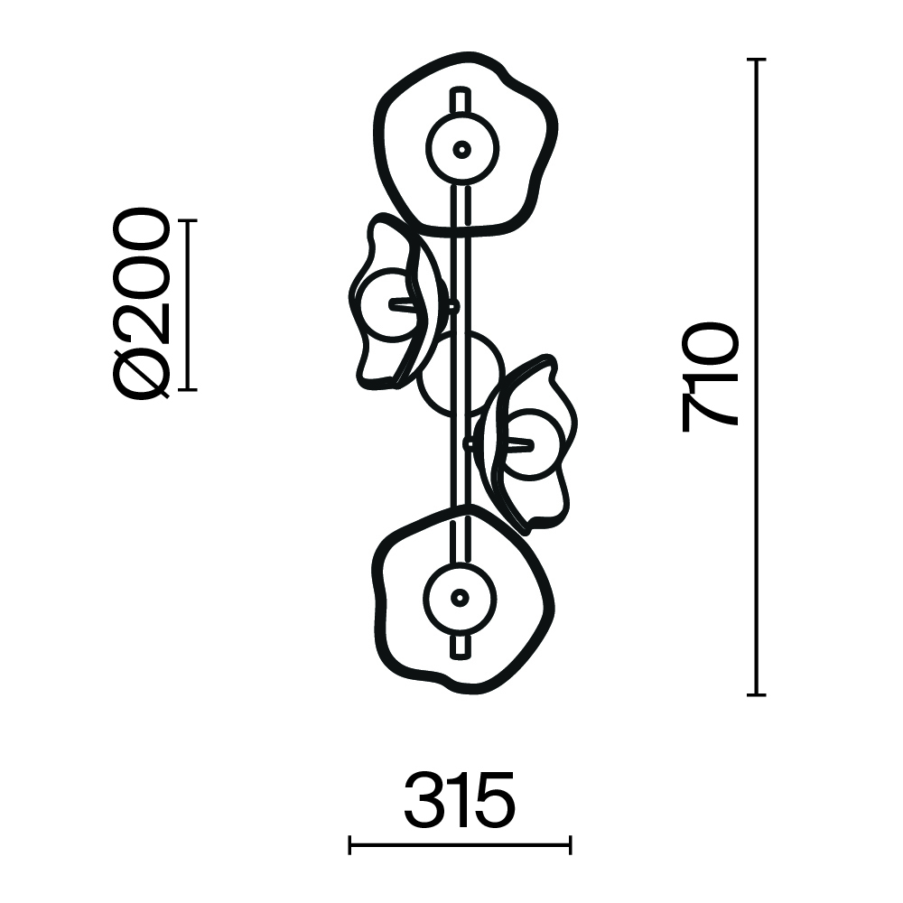 Настенный светильник (бра) Maytoni MOD207WL-04BS - изображение 6