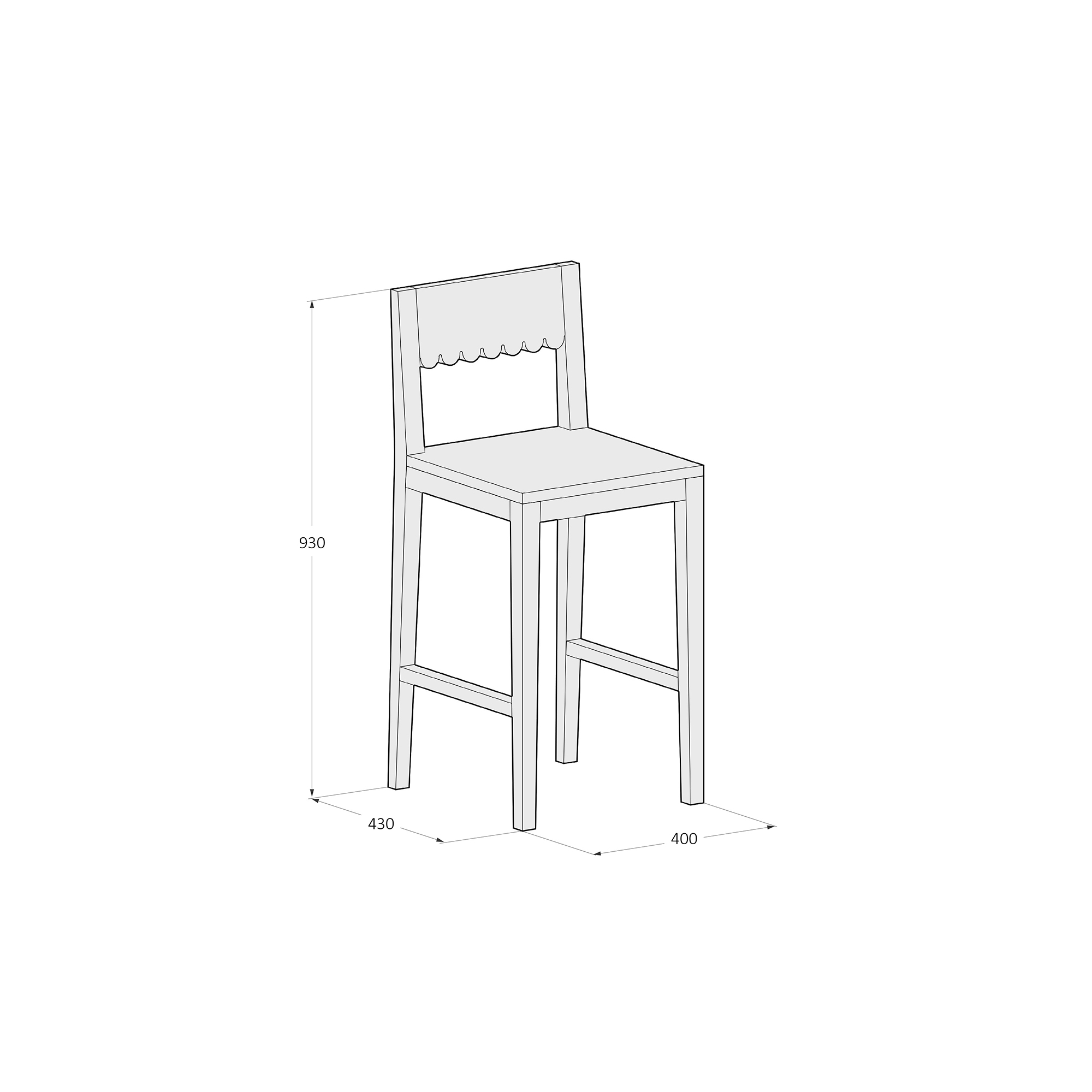 Стул МЕСТО барный - изображение 6