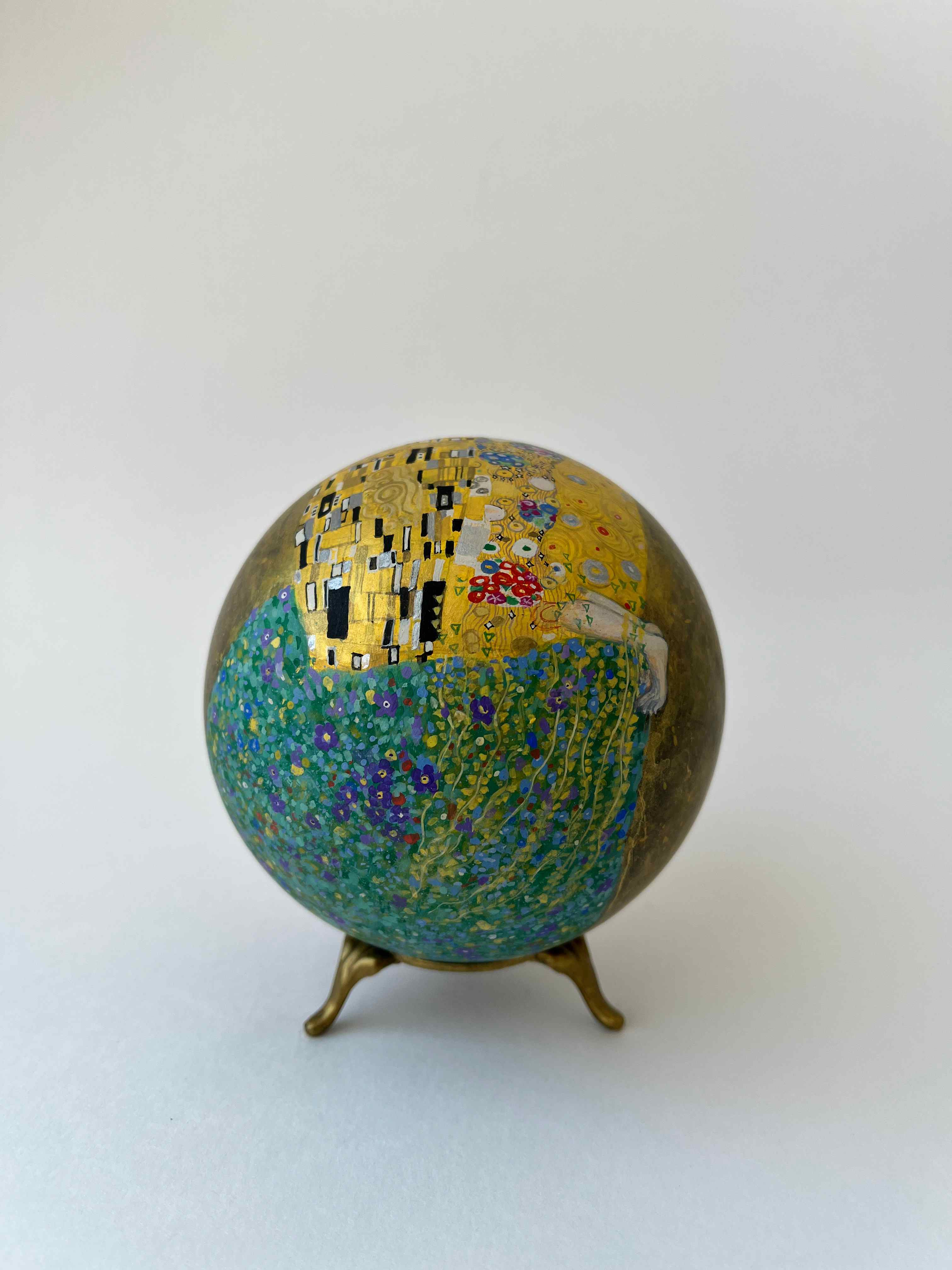 Коллекционный шар по мотивам картины Густава Климта «Поцелуй» - изображение 2