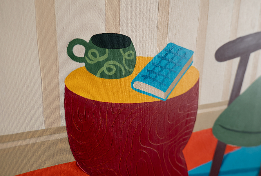 Картина "Лучи уюта в тишине. Конец рабочего дня." - изображение 3