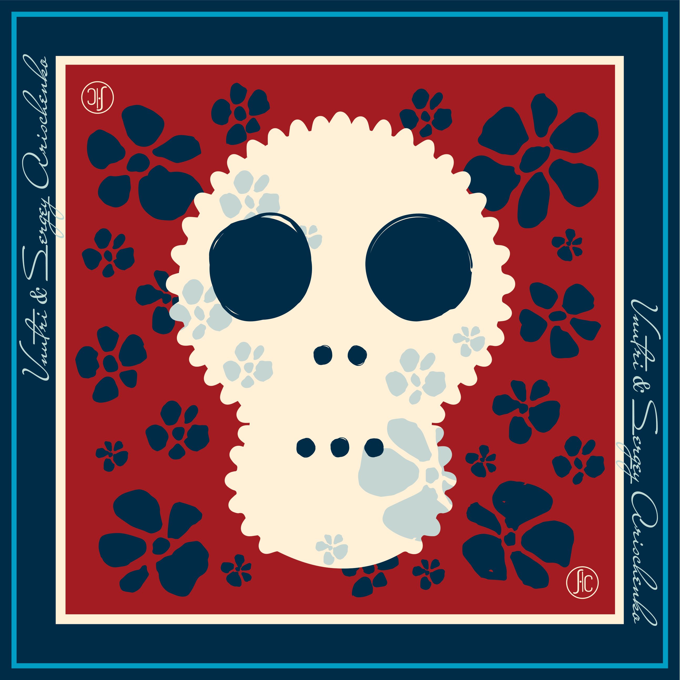 Платок «Жизнь и Смерть» в коллаборации с Сергеем Арищенко