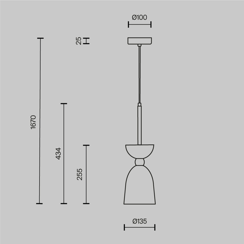 Подвесной светильник Maytoni MOD113PL-01W - изображение 2