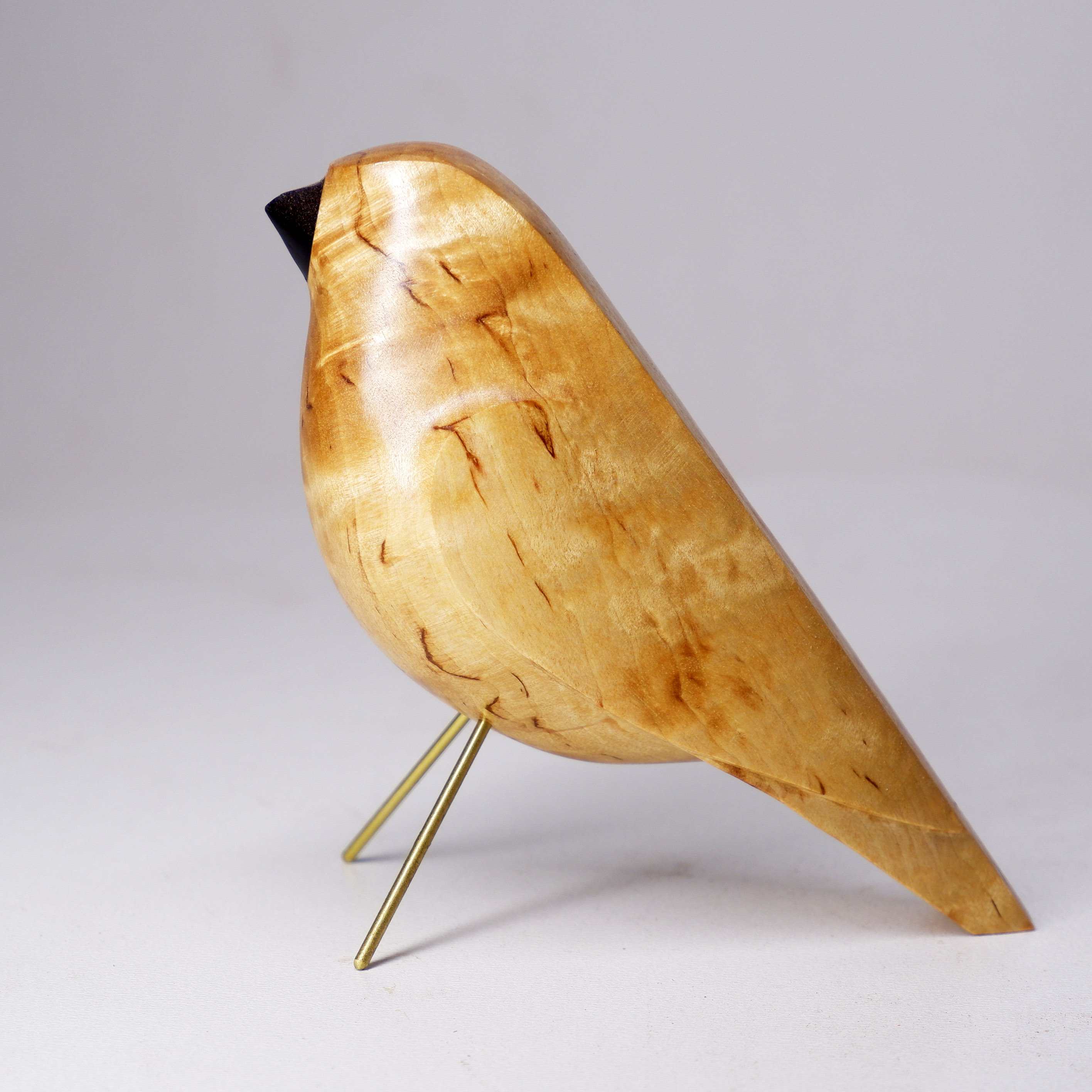 Настольный декор Воробей Карельская береза 