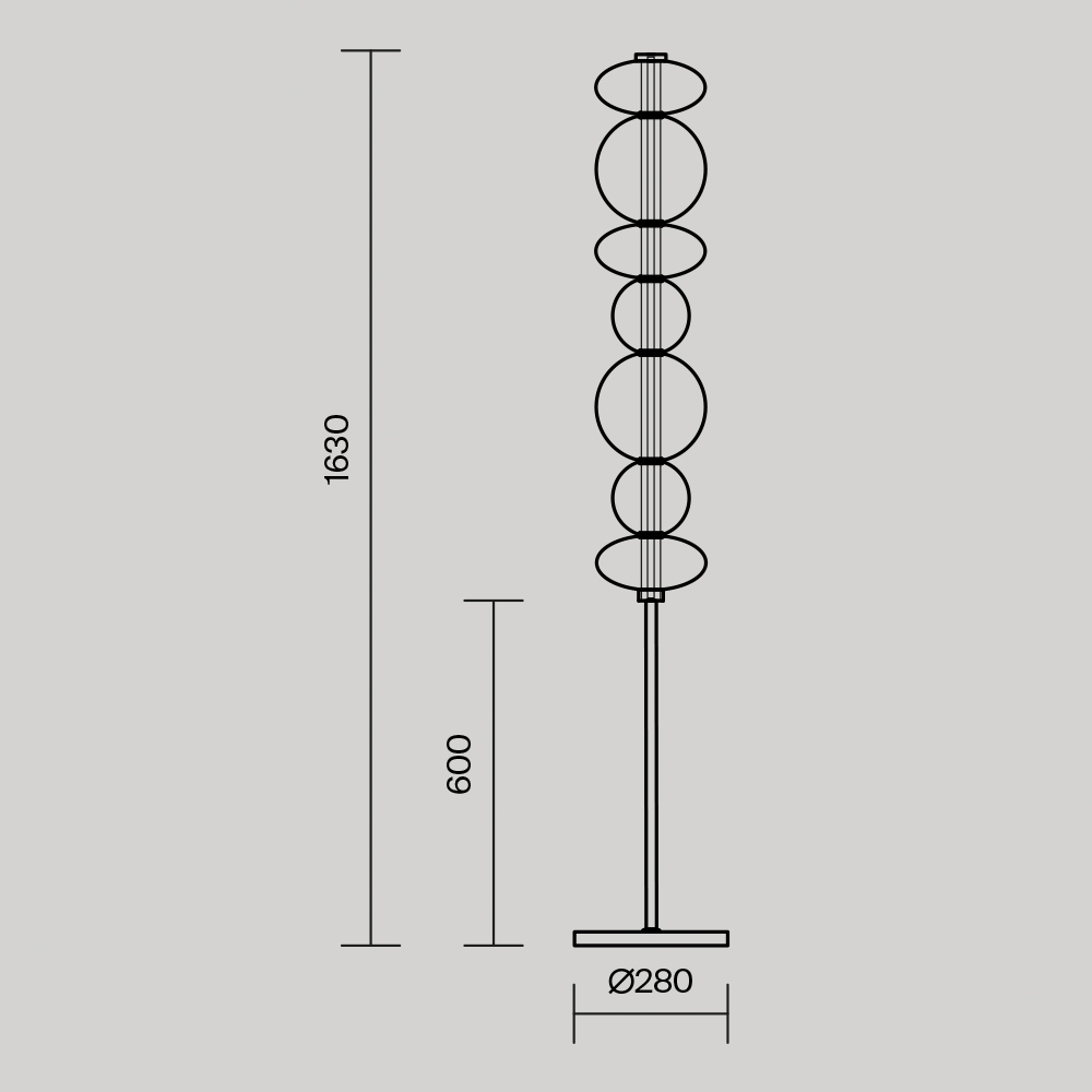 Напольный светильник (торшер) Maytoni MOD307FL-L40B3K - изображение 8