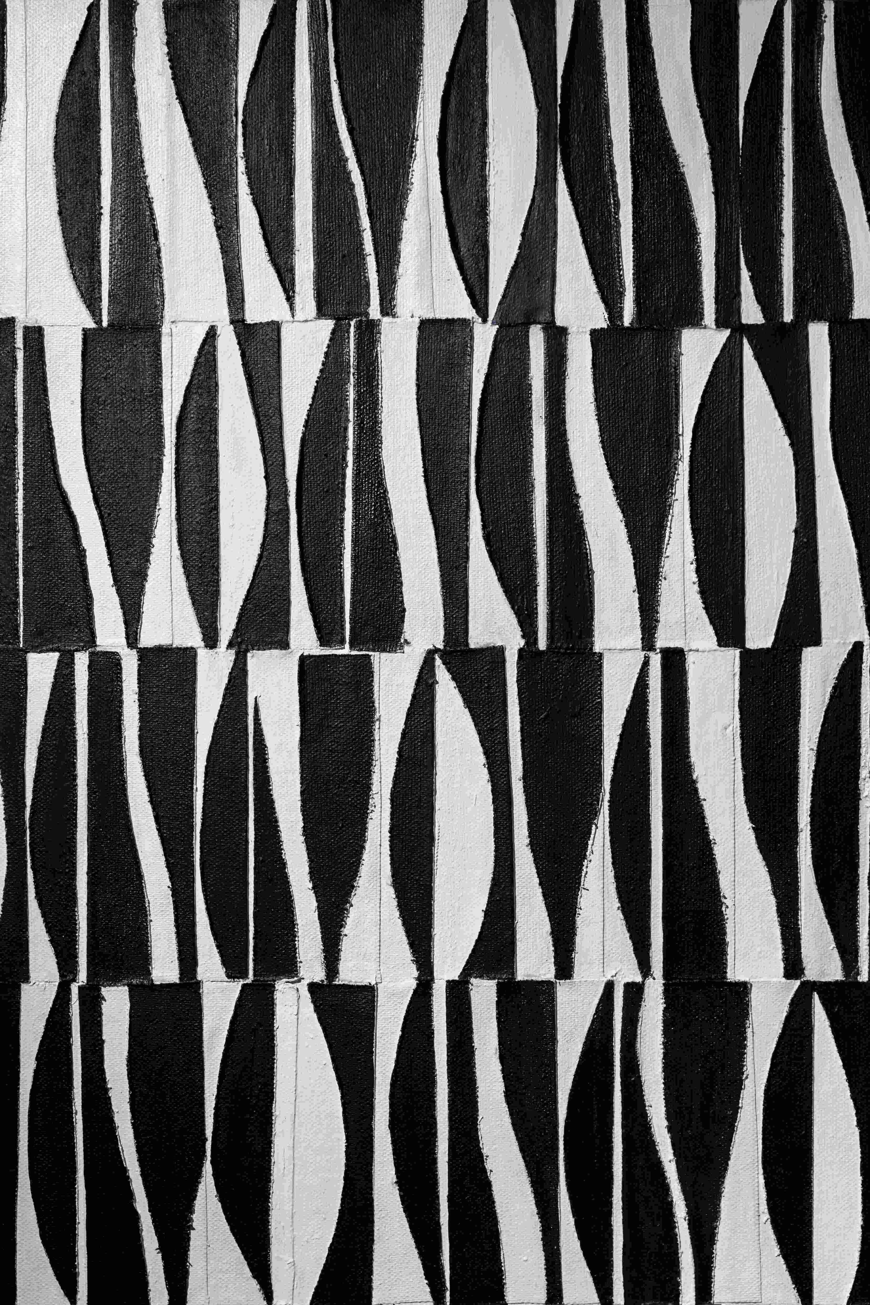 Панно "Танец черно-белый" 