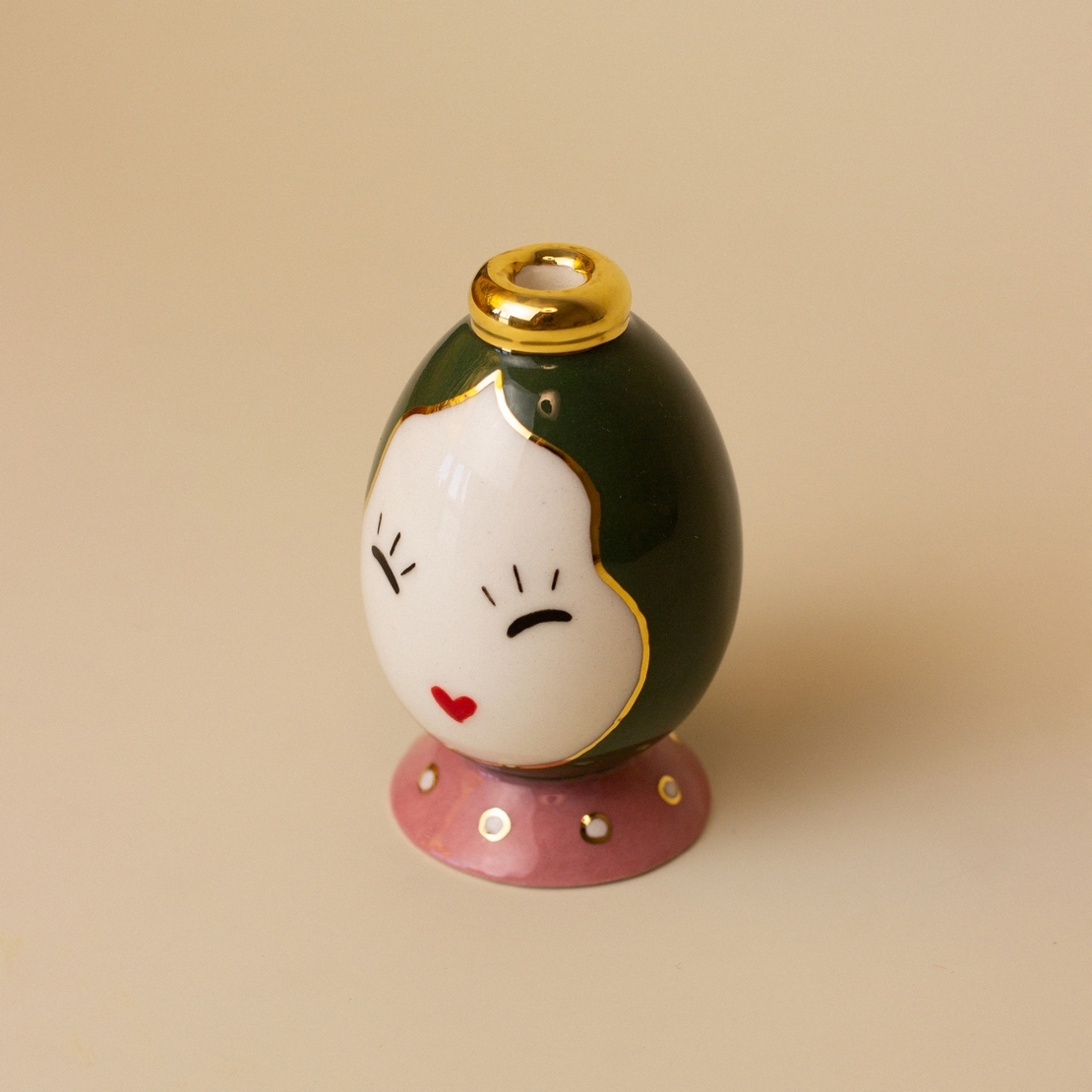 Подсвечник-персонаж green by CHOO CERAMICS — дизайнерская мебель, свет и декор Made Sense