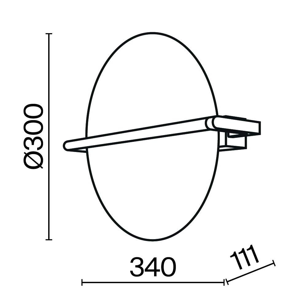 Настенный светильник (бра) Maytoni MOD279WL-L14G3K - изображение 3