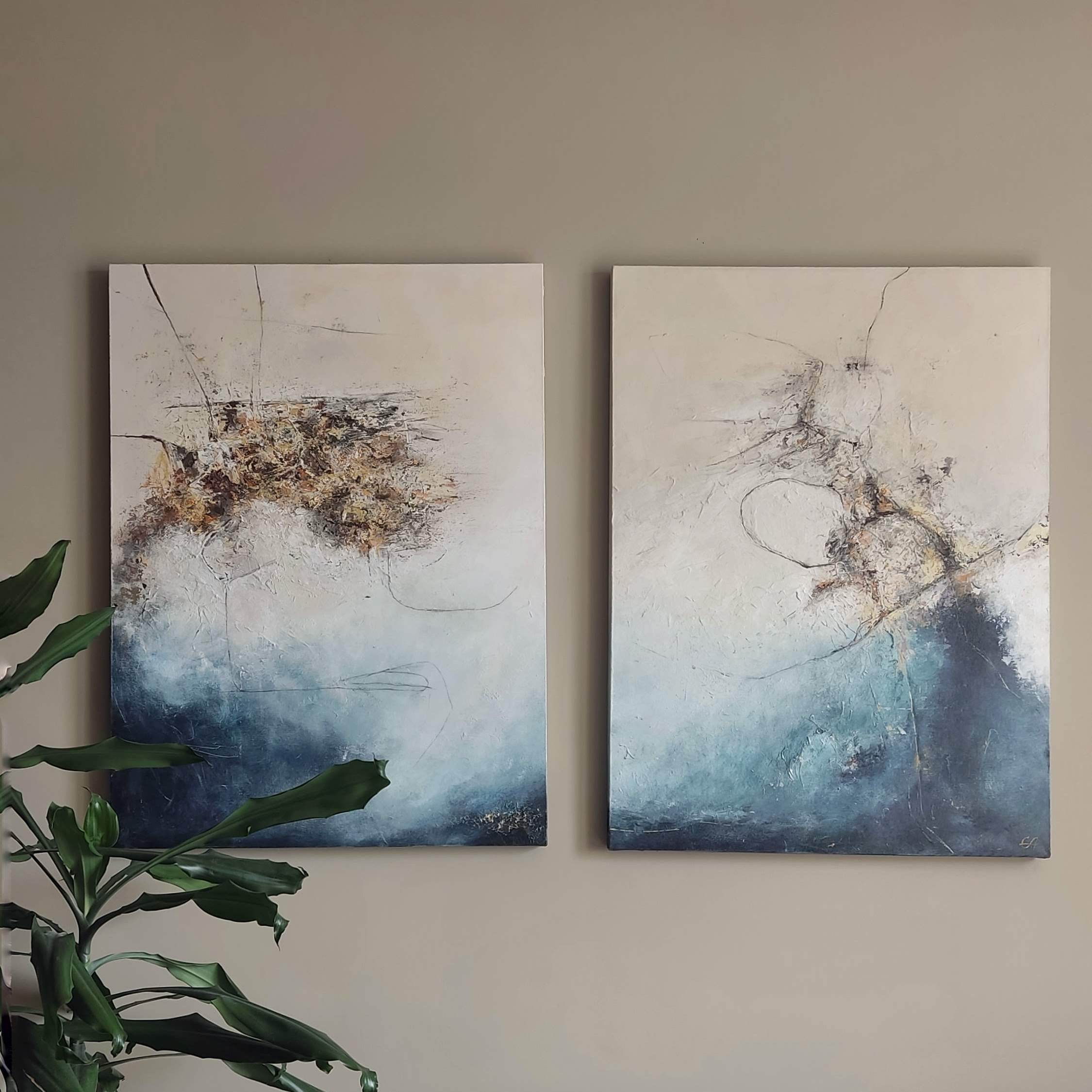 Abstraction (3), 60*90cm x 2 by ART FOR HOUSE — дизайнерская мебель, свет и декор Made Sense