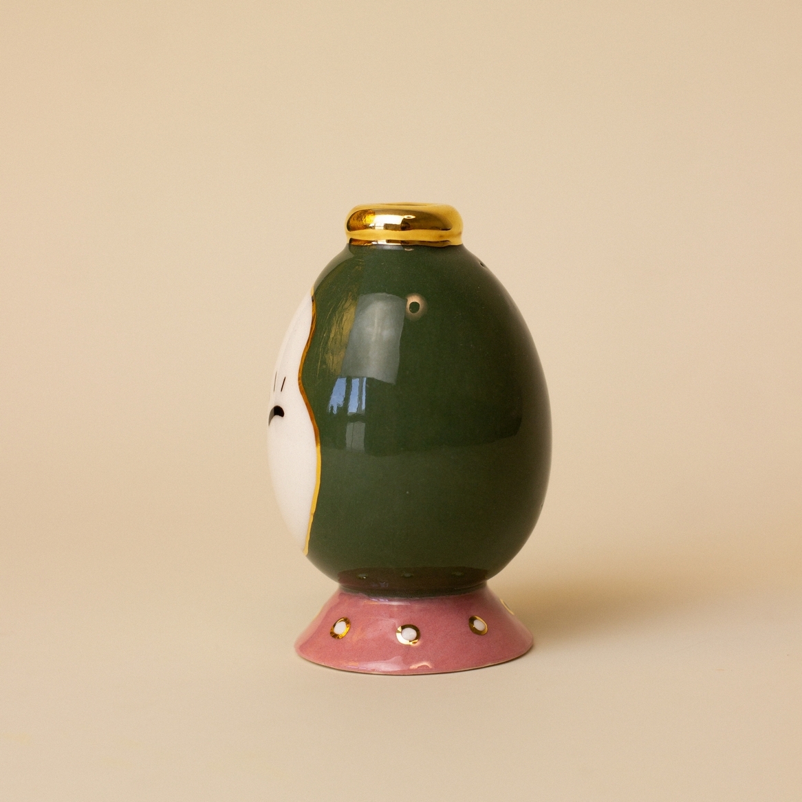 Подсвечник-персонаж green by CHOO CERAMICS — дизайнерская мебель, свет и декор Made Sense