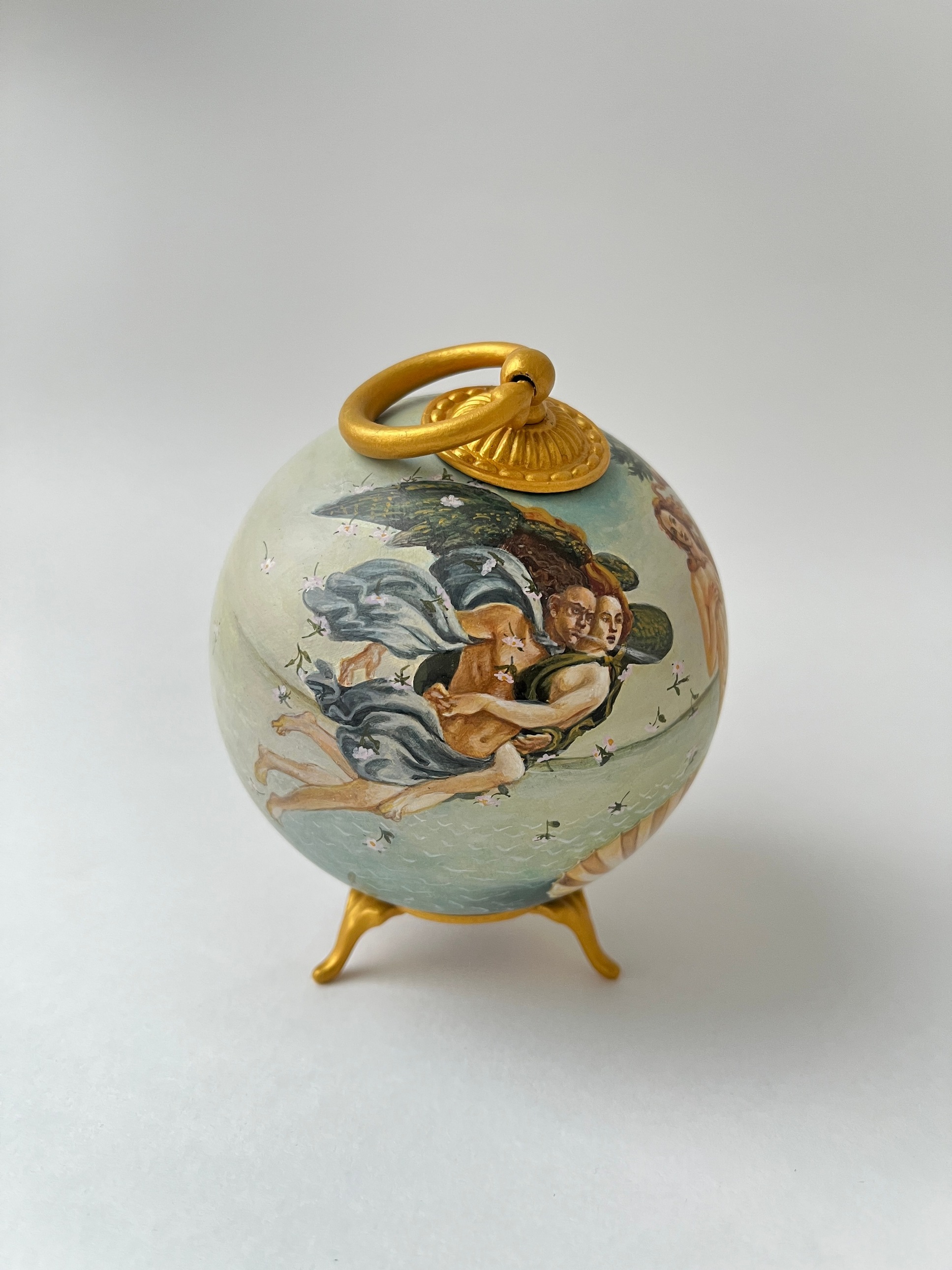 Коллекционный шар по мотивам картины Сандро Боттичелли «Рождение Венеры» 1485 - изображение 4