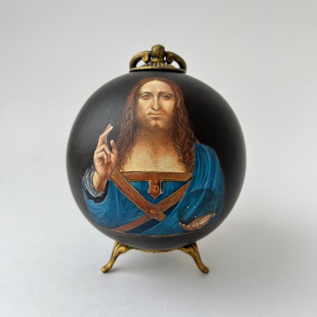 Коллекционный шар по мотивам картины Леонардо да Винчи «Спаситель мира» 