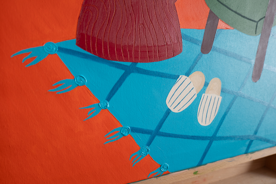 Картина "Лучи уюта в тишине. Конец рабочего дня." - изображение 6