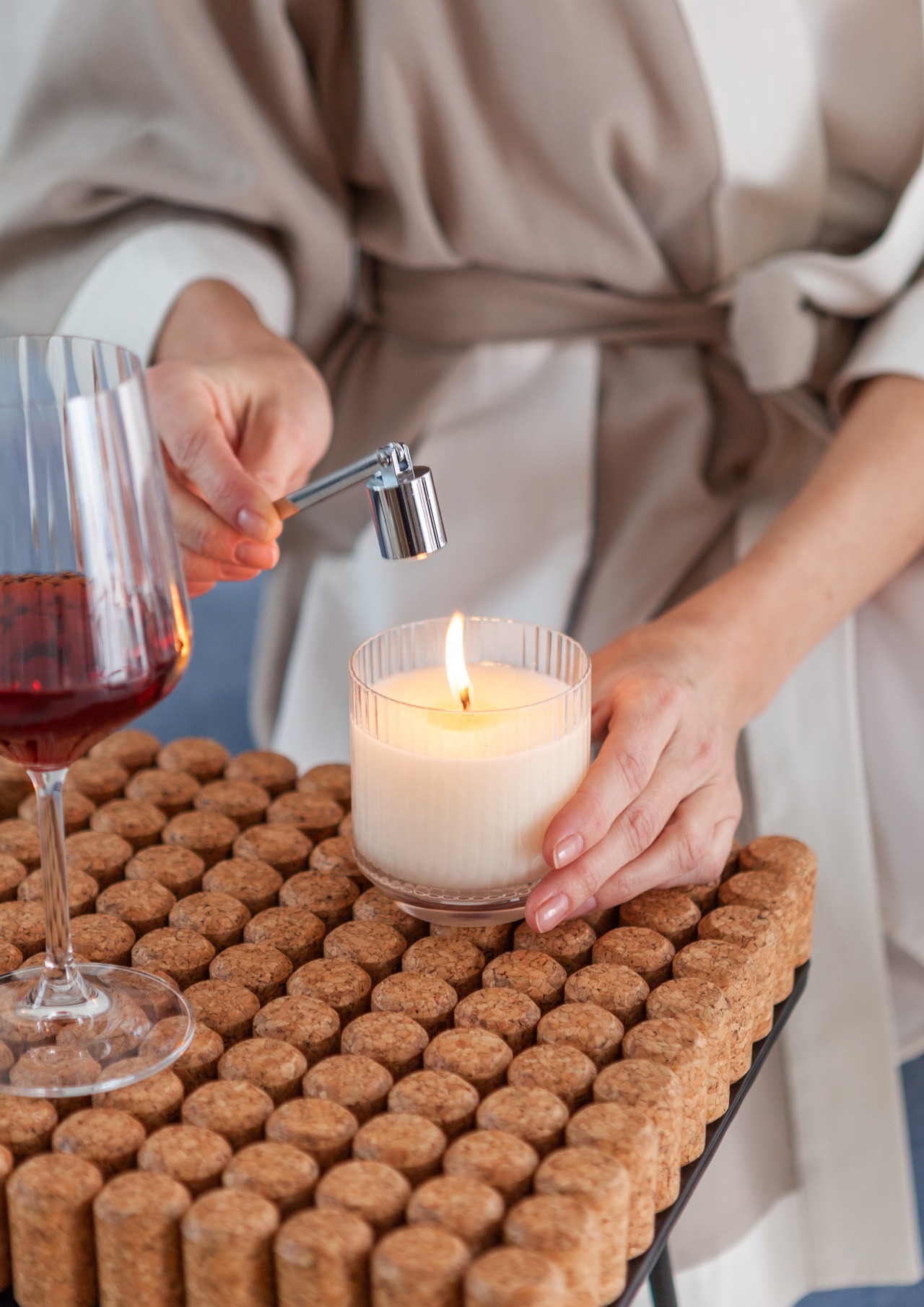 Ароматическая свеча AMOVINO/ 4 аромата, 250 мл - изображение 1