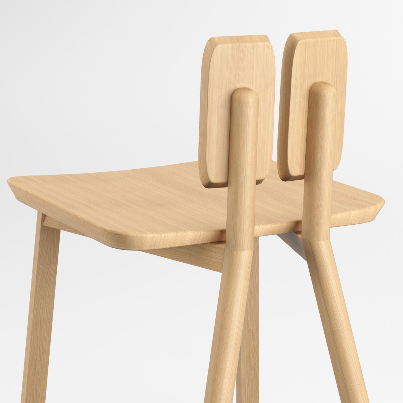 Барный стул DUO BAR CHAIR by BY FURNITURE — дизайнерская мебель, свет и декор Made Sense