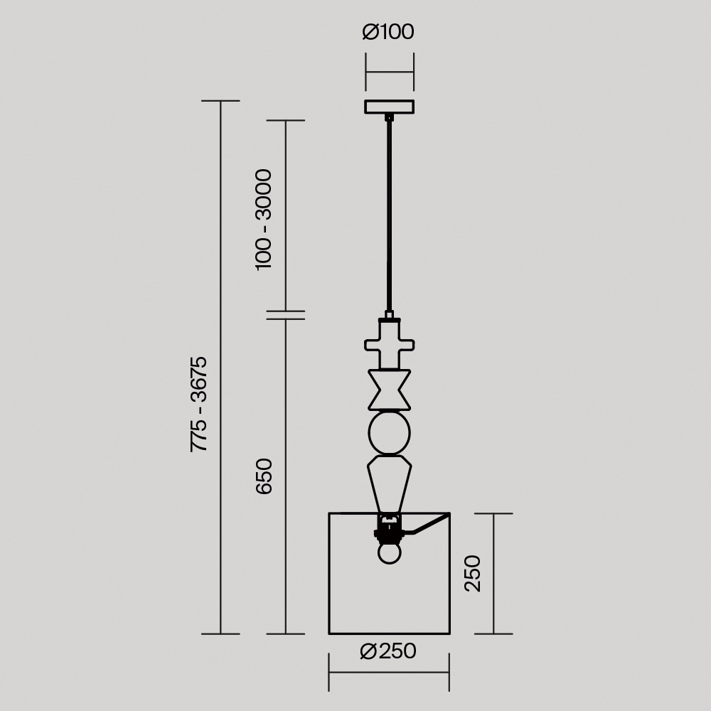Подвесной светильник Maytoni MOD298PL-01W1 - изображение 3