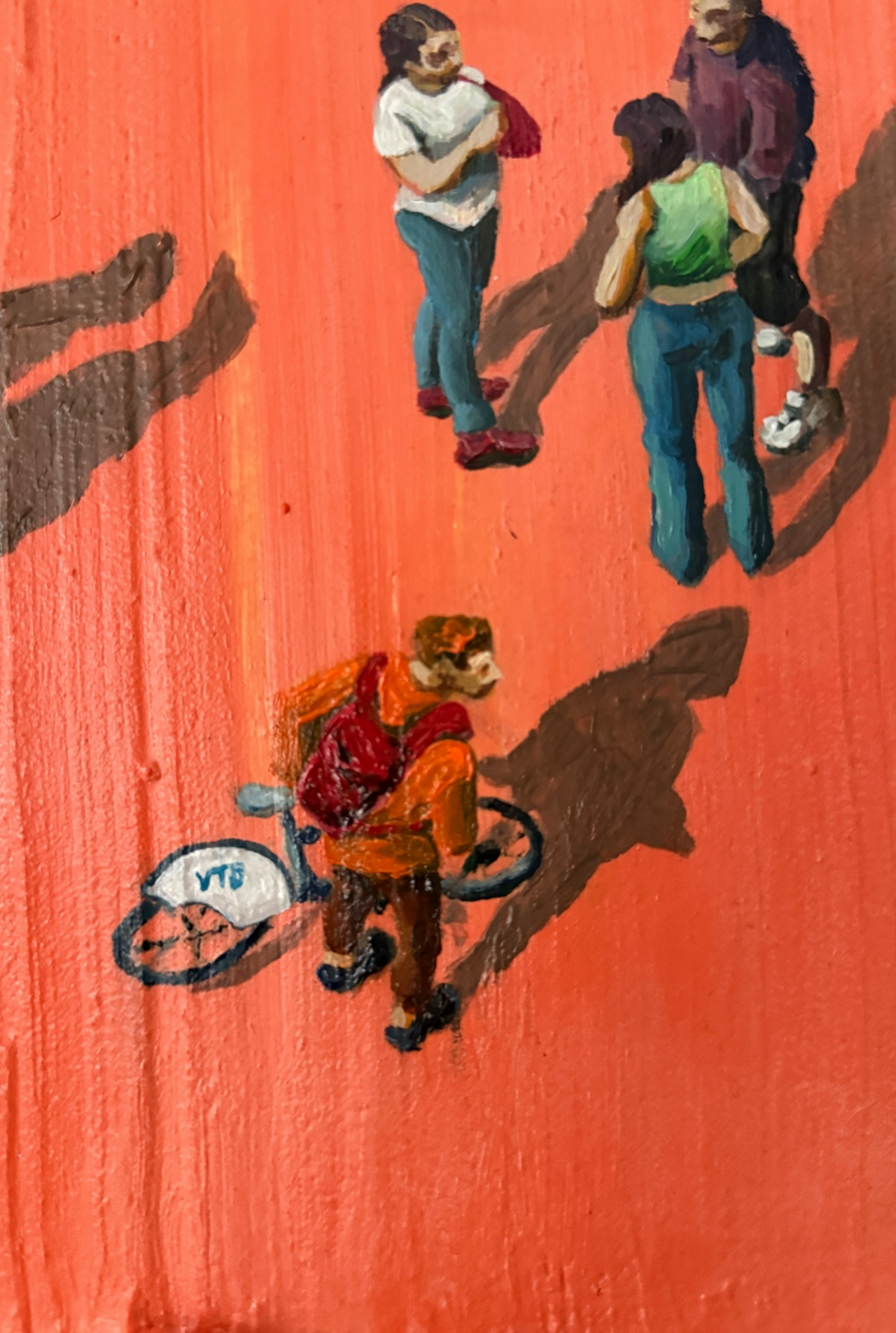 Фактурная картина «Большой город. Зарисовка» - изображение 3