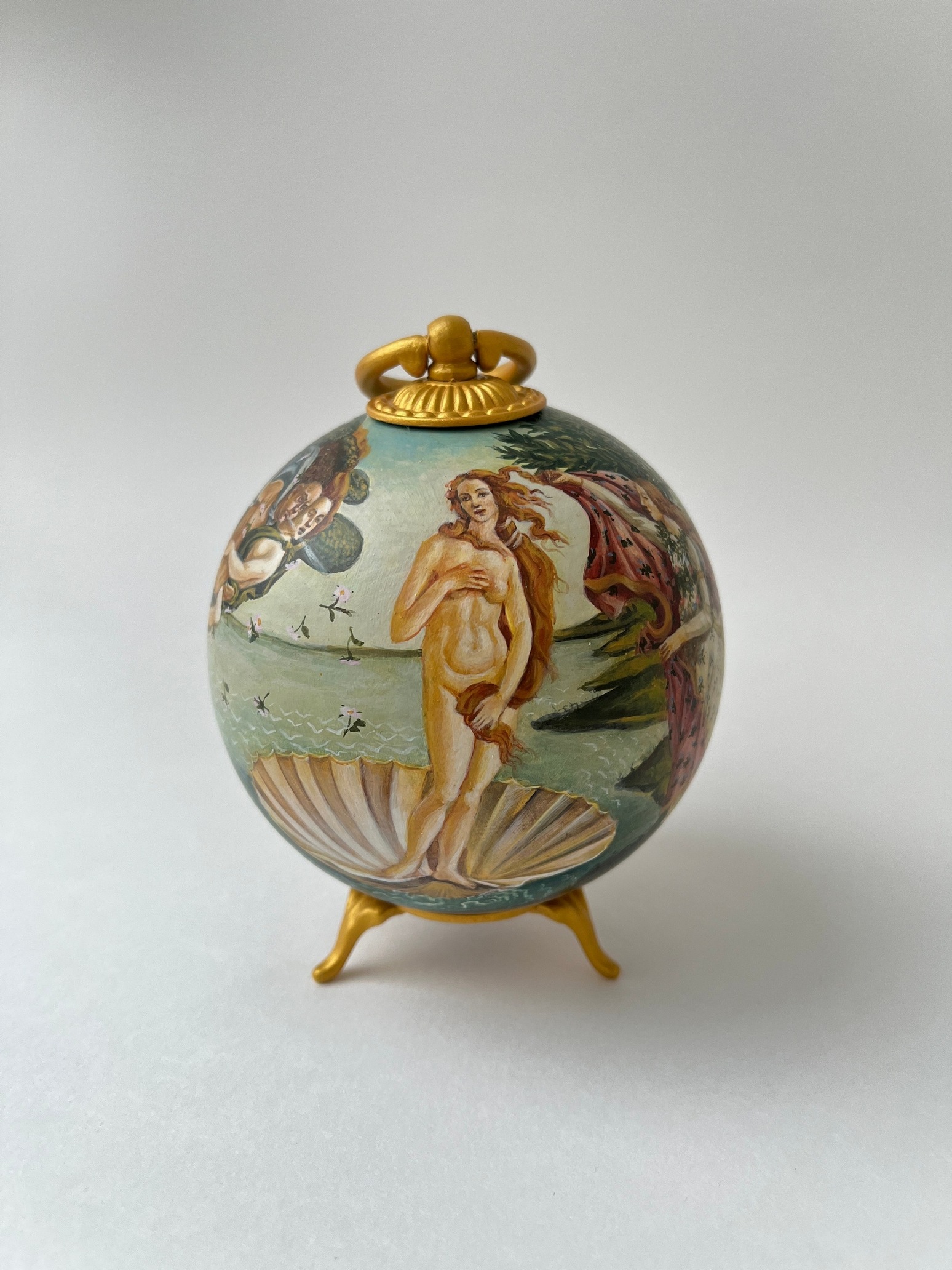 Коллекционный шар по мотивам картины Сандро Боттичелли «Рождение Венеры» 1485 - изображение 5