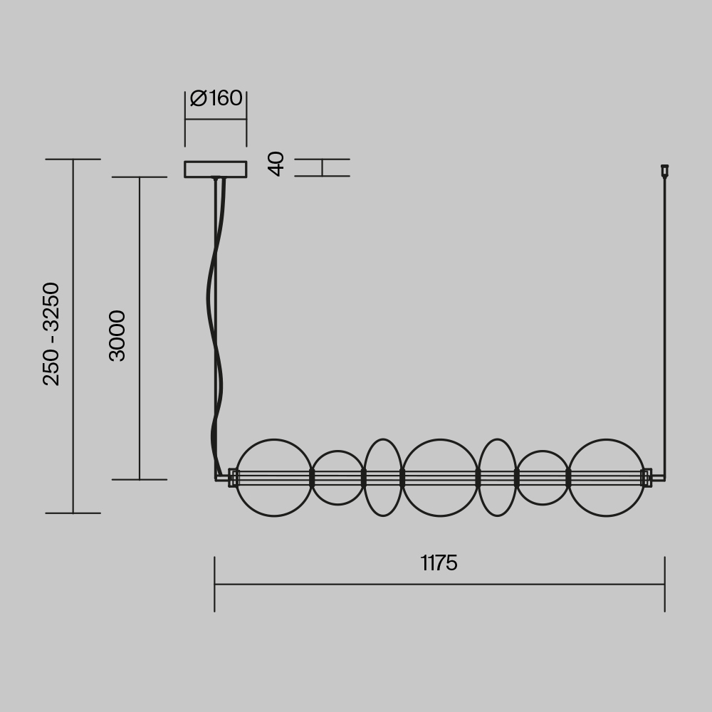 Подвесной светильник Maytoni MOD307PL-L40BS3K - изображение 10
