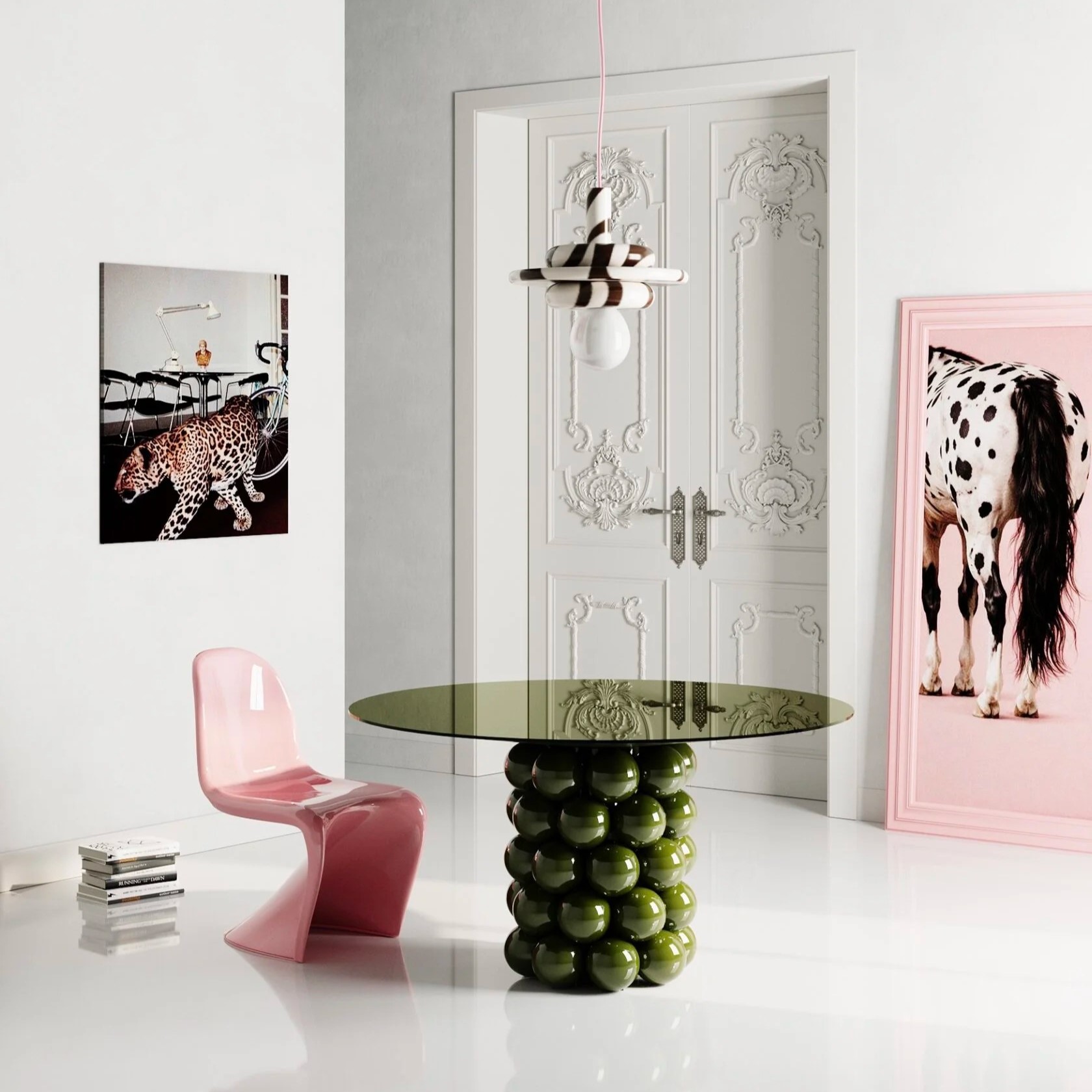 Обеденный стол из коллекции "Звезда миллениала" (стекло) - изображение 1