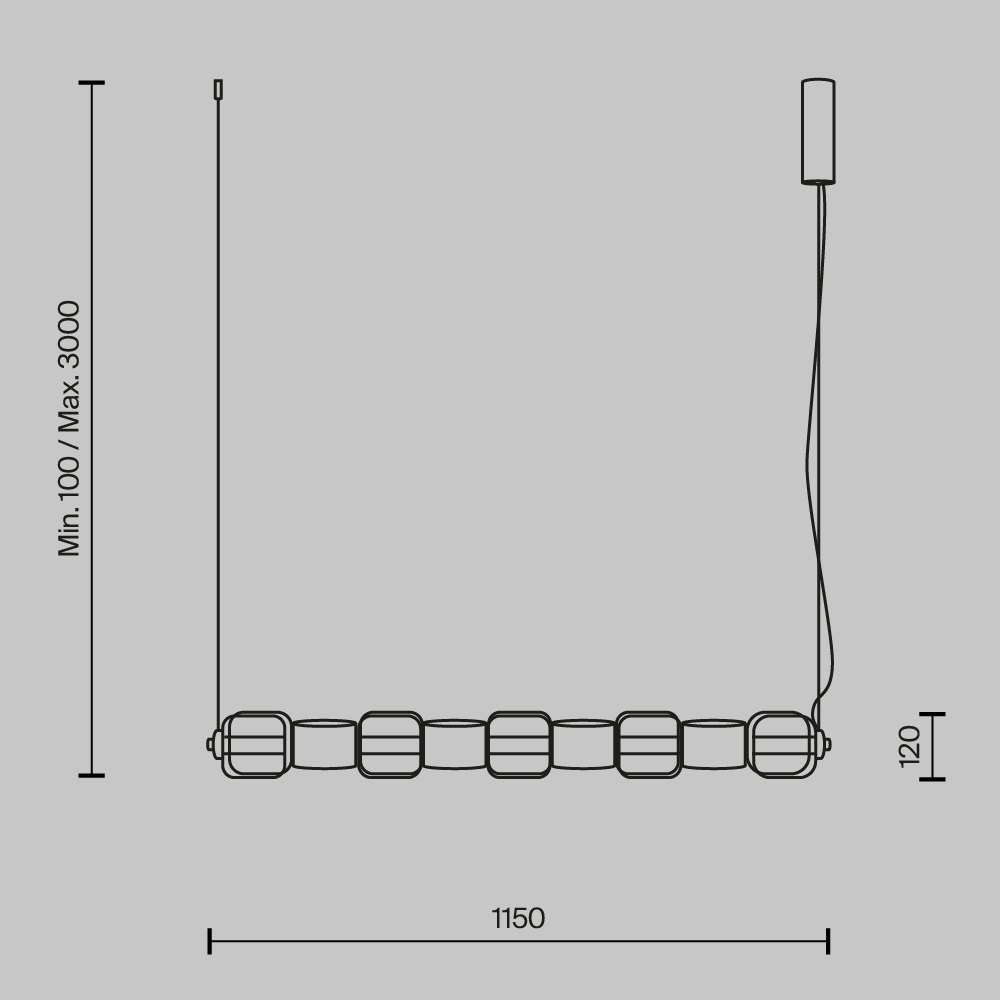 Подвесной светильник Maytoni MOD381PL-L45CH3K - изображение 4