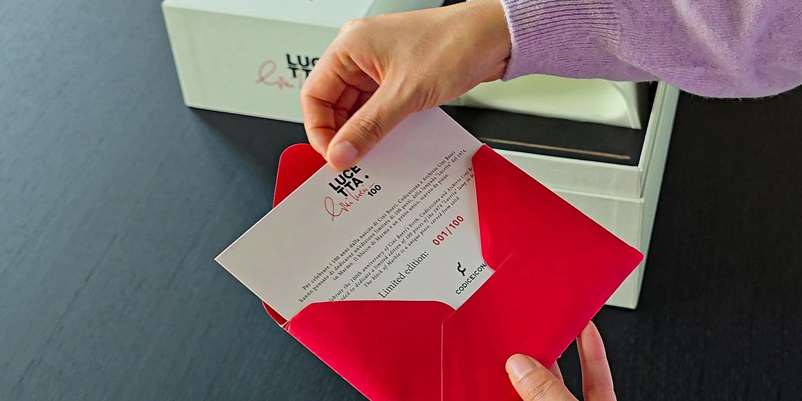 Настольная лампа Lucetta+ 100 – Limited Edition by CODICE ICONA — дизайнерская мебель, свет и декор Made Sense