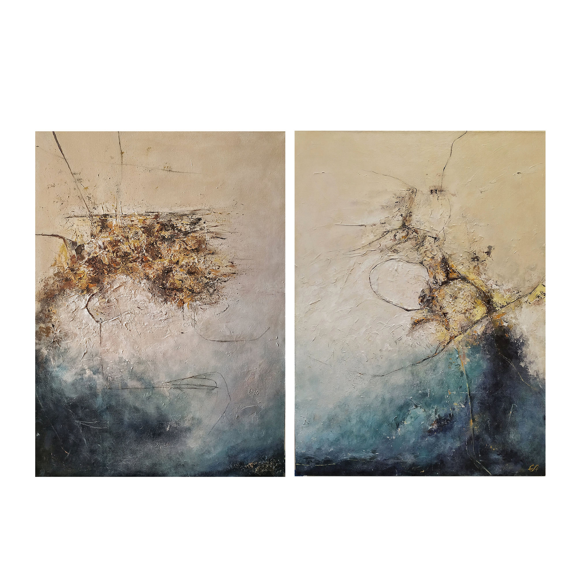 Abstraction (3), 60*90cm x 2 