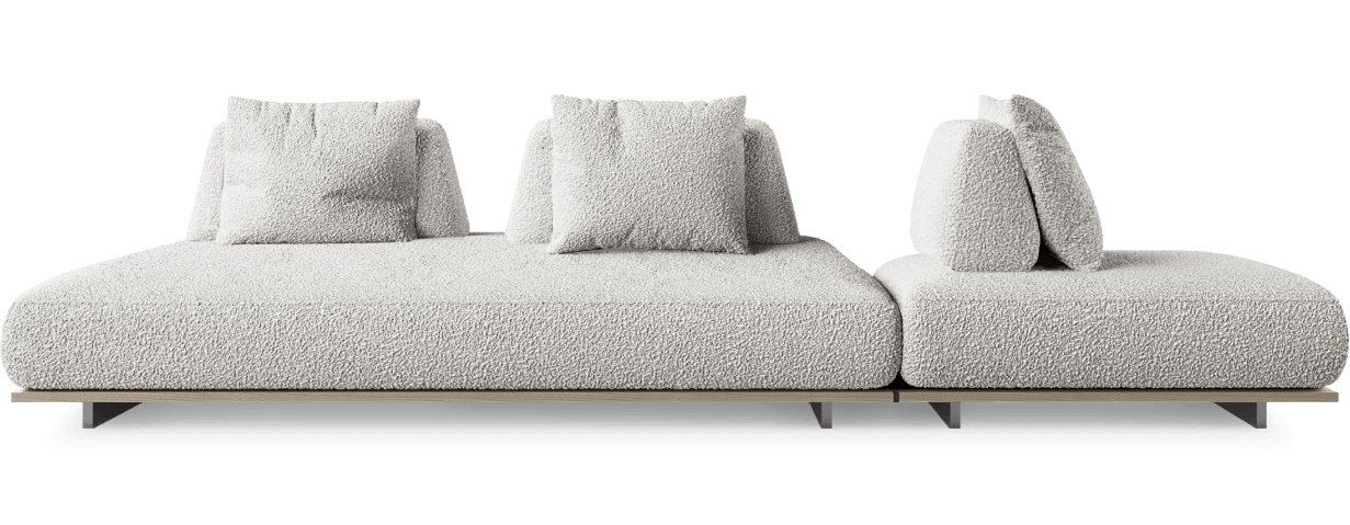 Модульный панорамный диван FLAT SOFA by BY FURNITURE — дизайнерская мебель, свет и декор Made Sense