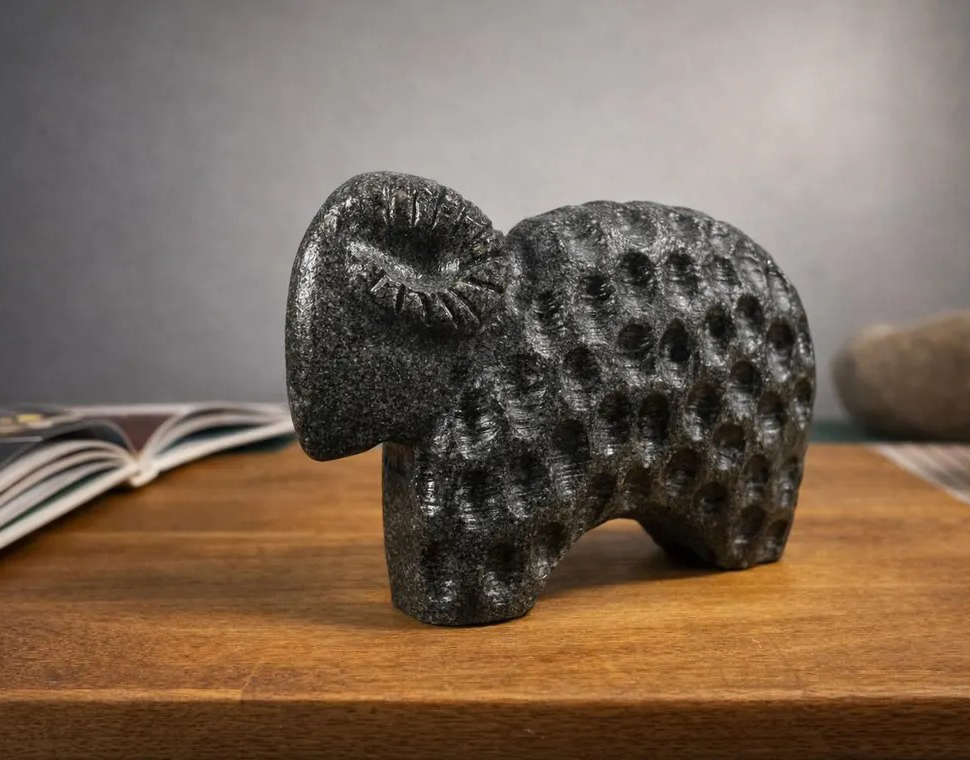 Скульптура барана из камня - изображение 1