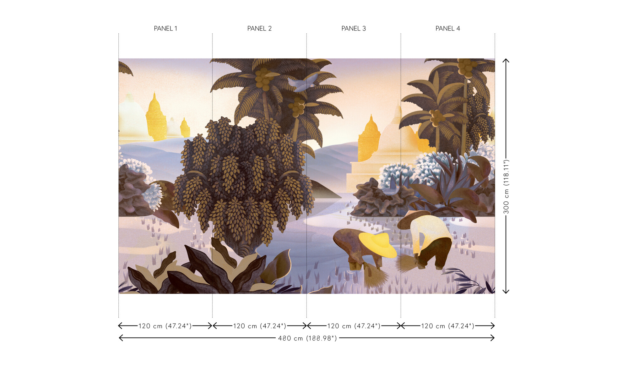 Hills of Sapa – Twilight – 97590 by Arte — дизайнерская мебель, свет и декор Made Sense