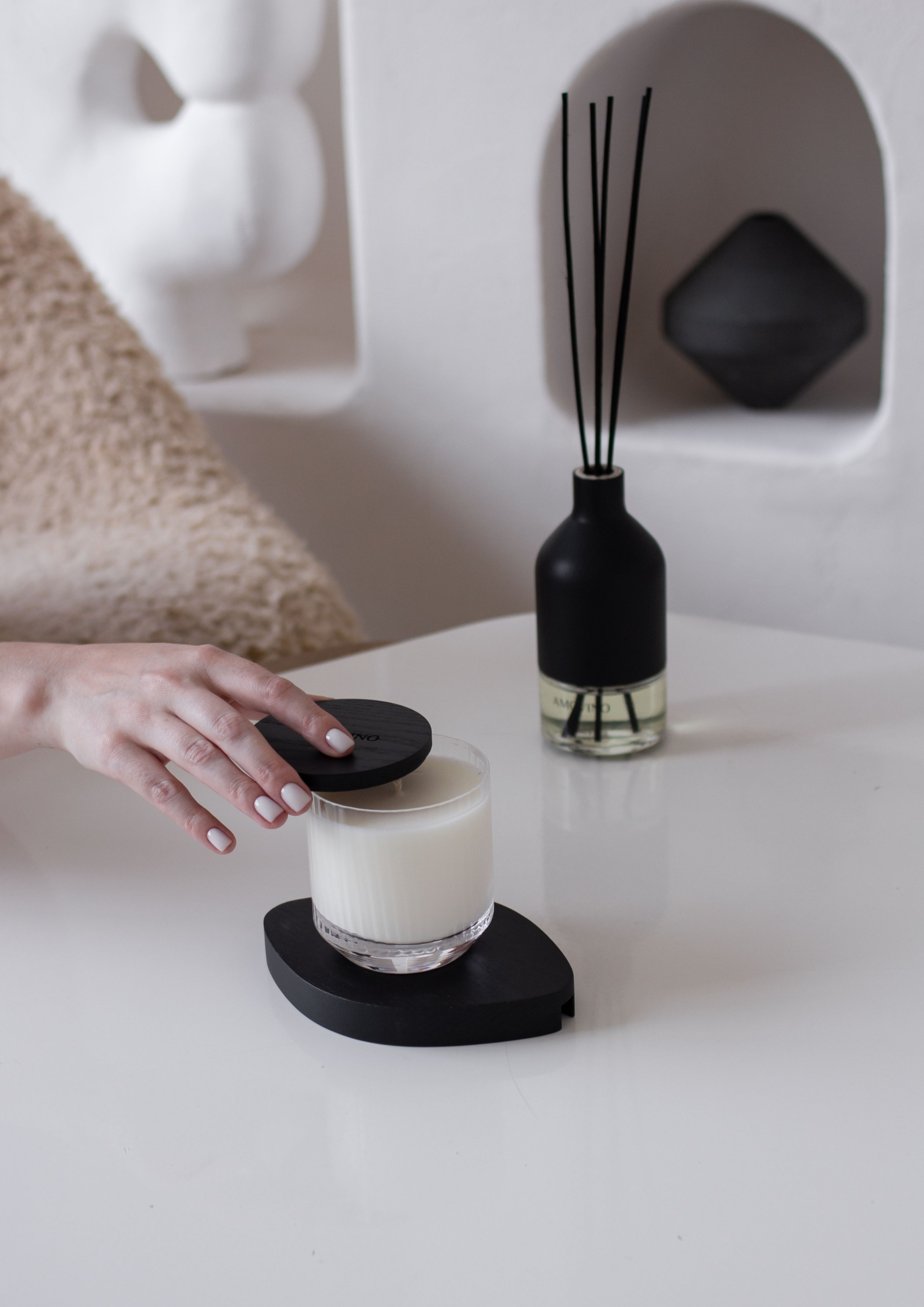 Ароматическая свеча AMOVINO GRANDE/ 4 аромата, 300 мл - изображение 3