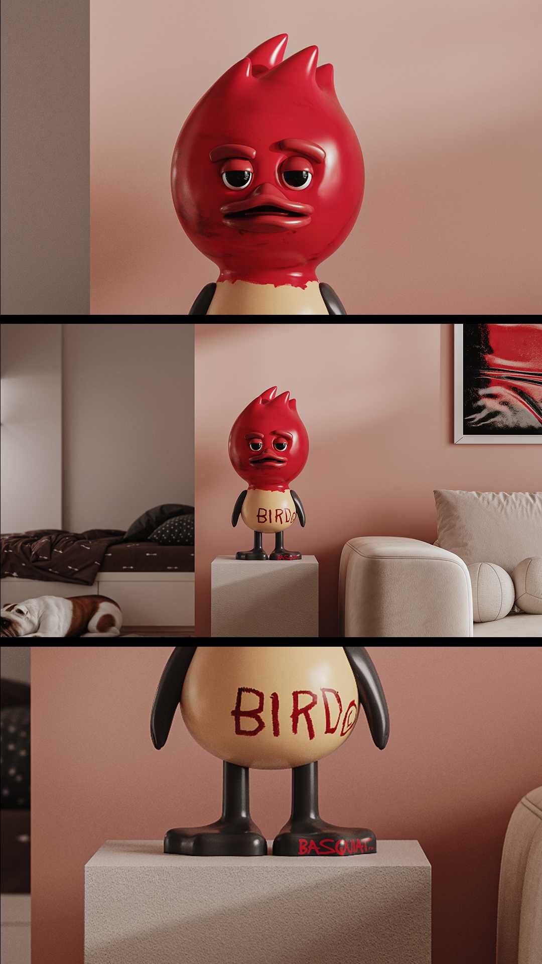 TUD x Jean-Michel Basquiat red by TUD TOY — дизайнерская мебель, свет и декор Made Sense